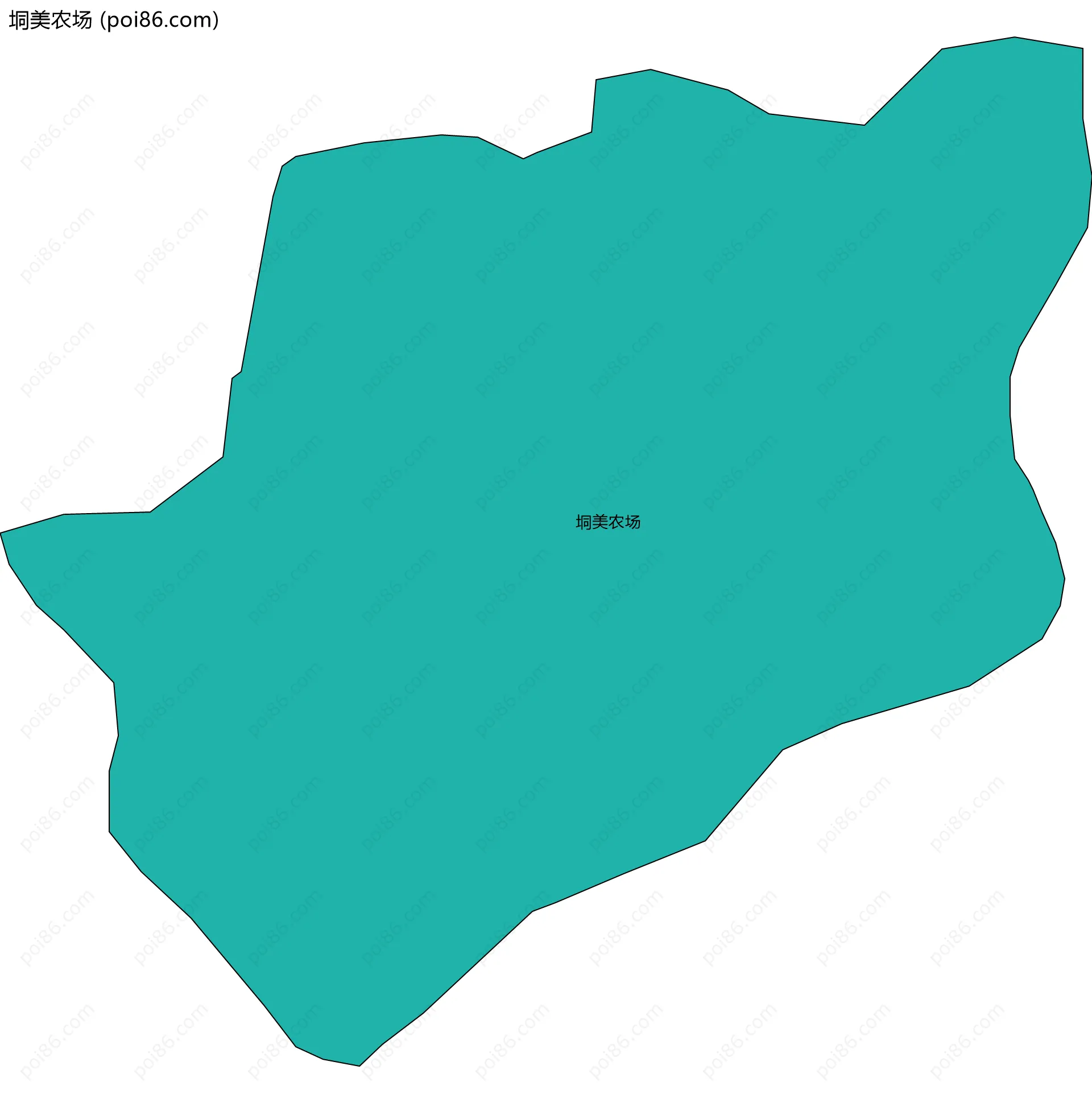 垌美农场边界地图