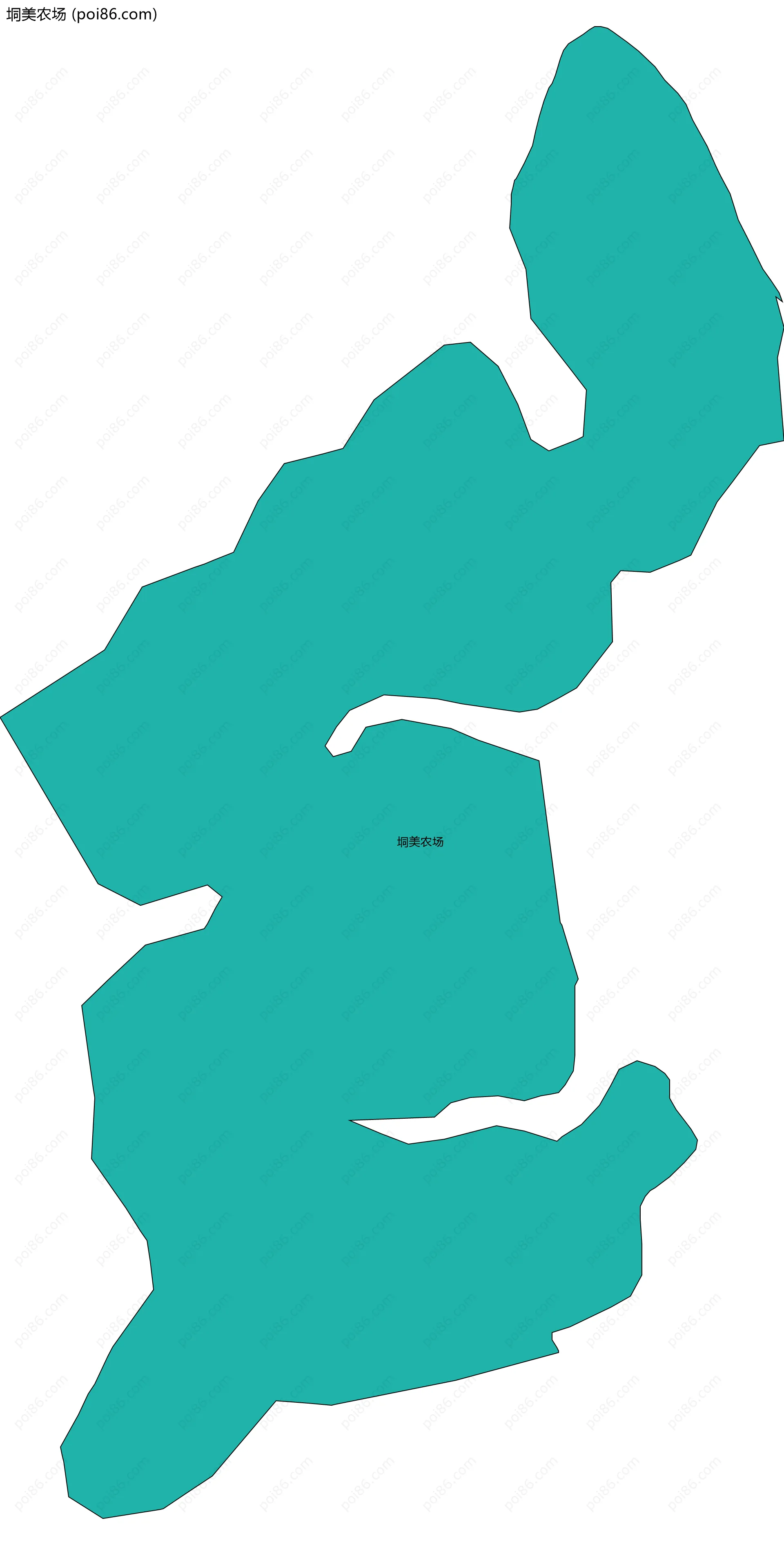 垌美农场边界地图