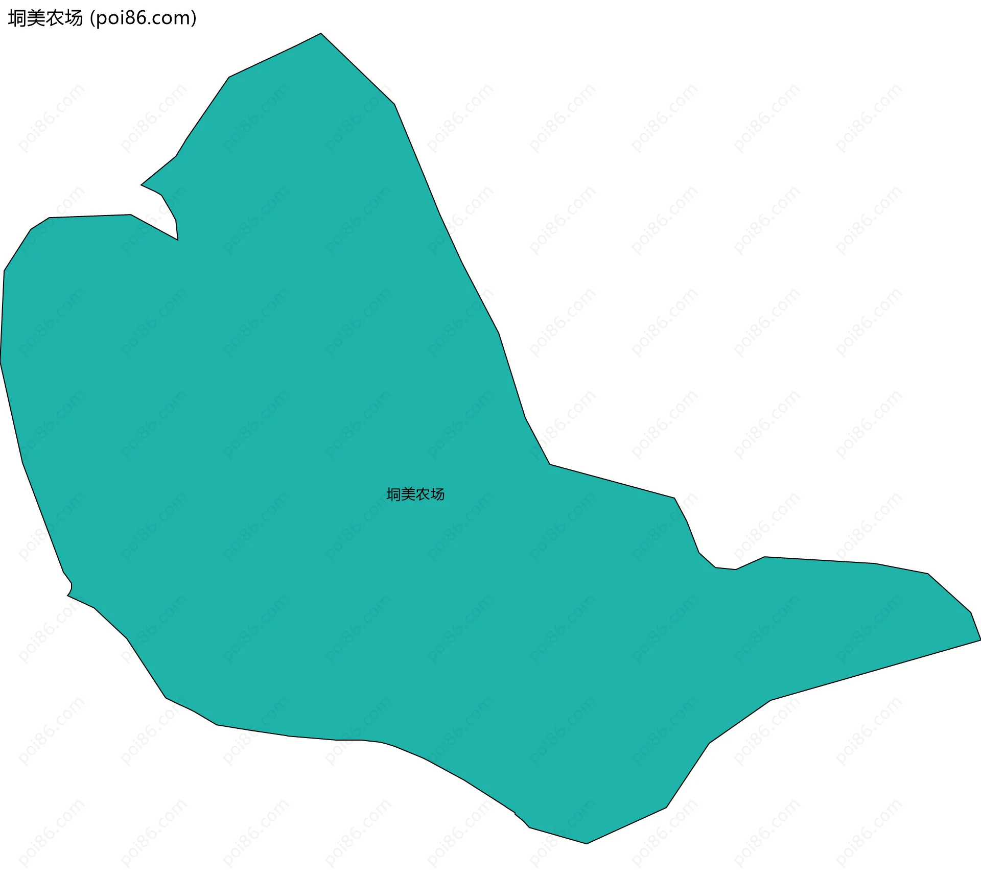 垌美农场边界地图