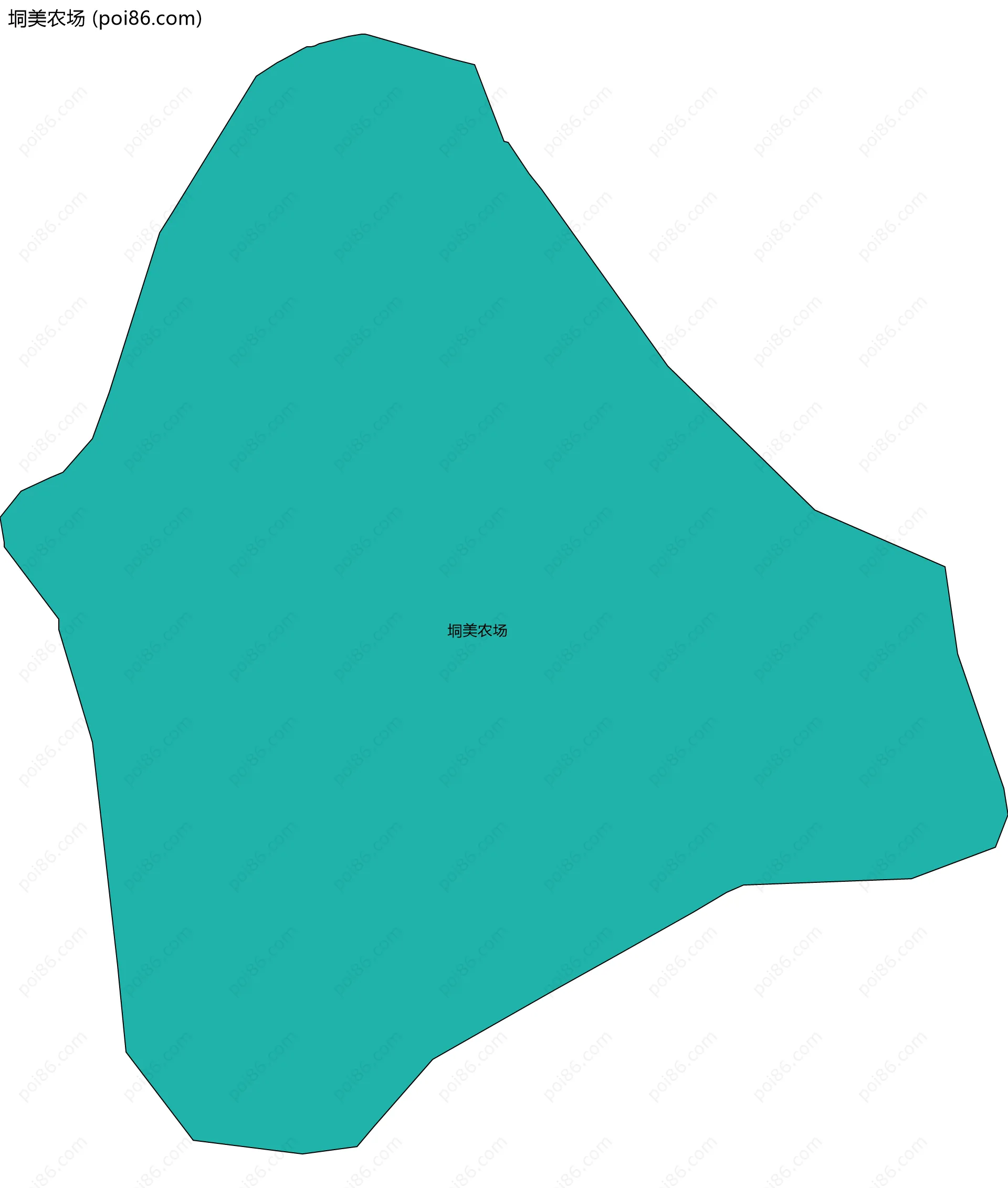 垌美农场边界地图