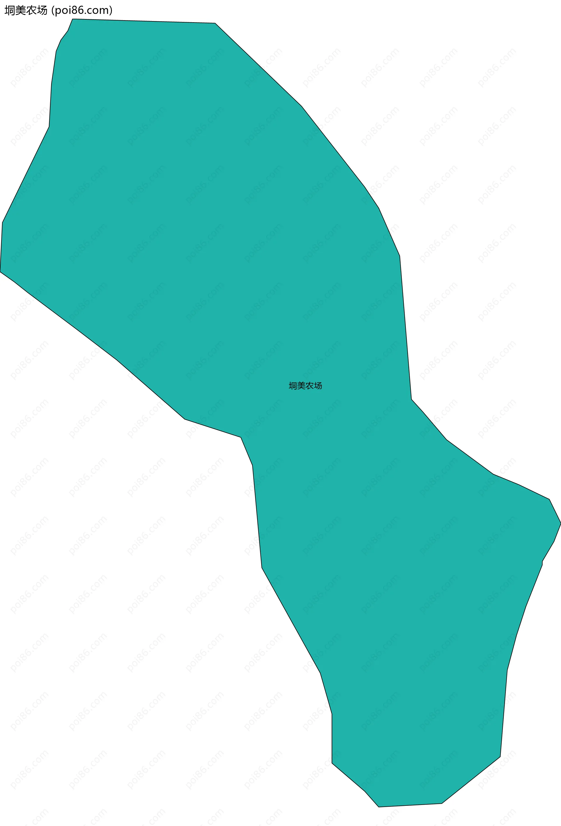 垌美农场边界地图