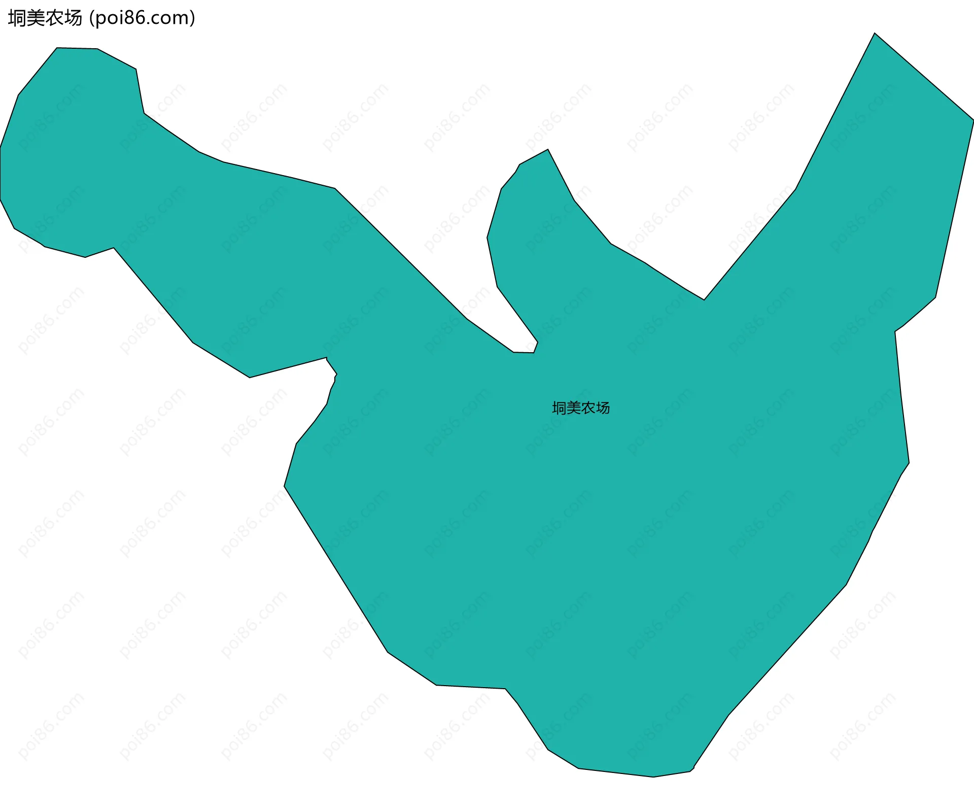 垌美农场边界地图