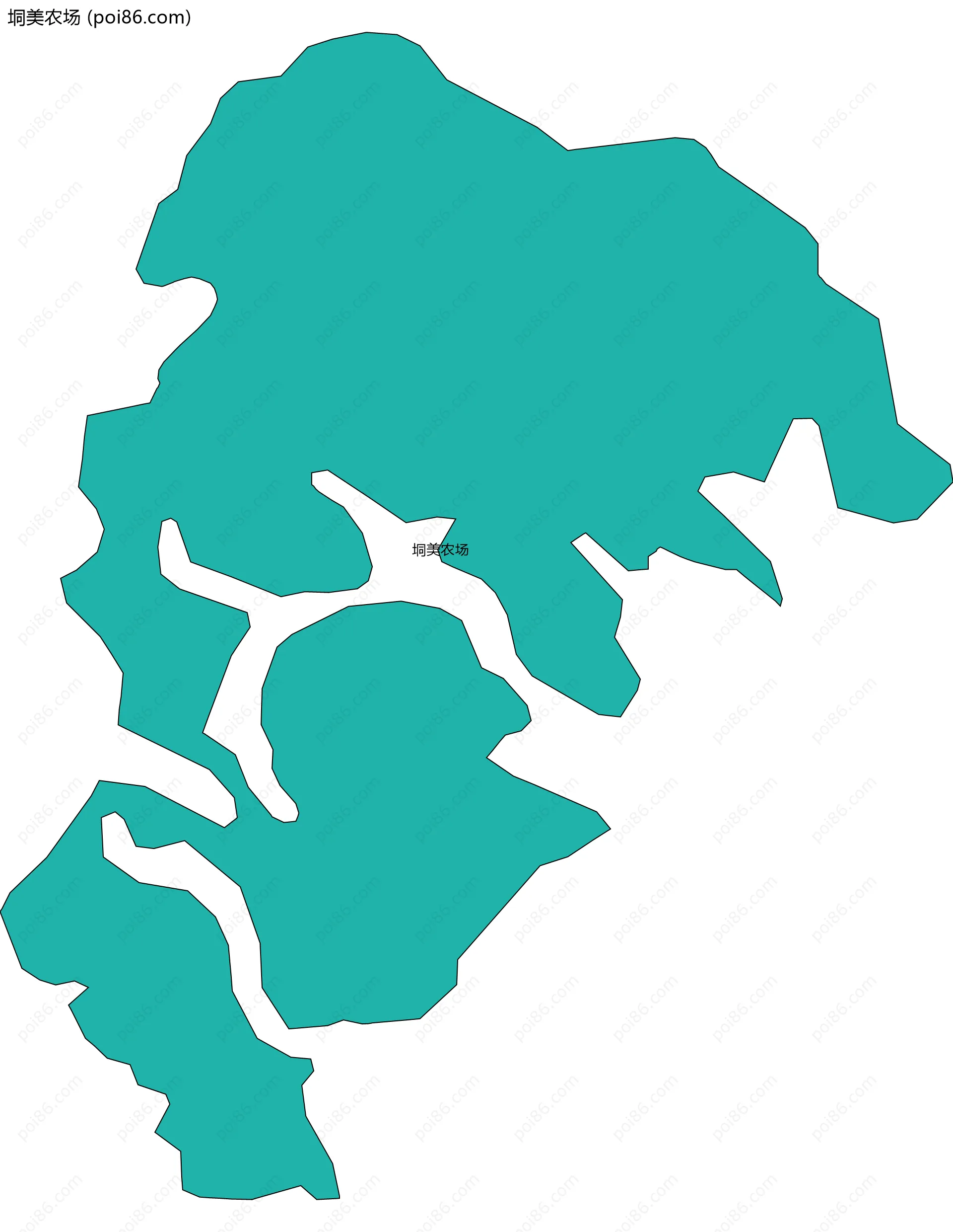 垌美农场边界地图