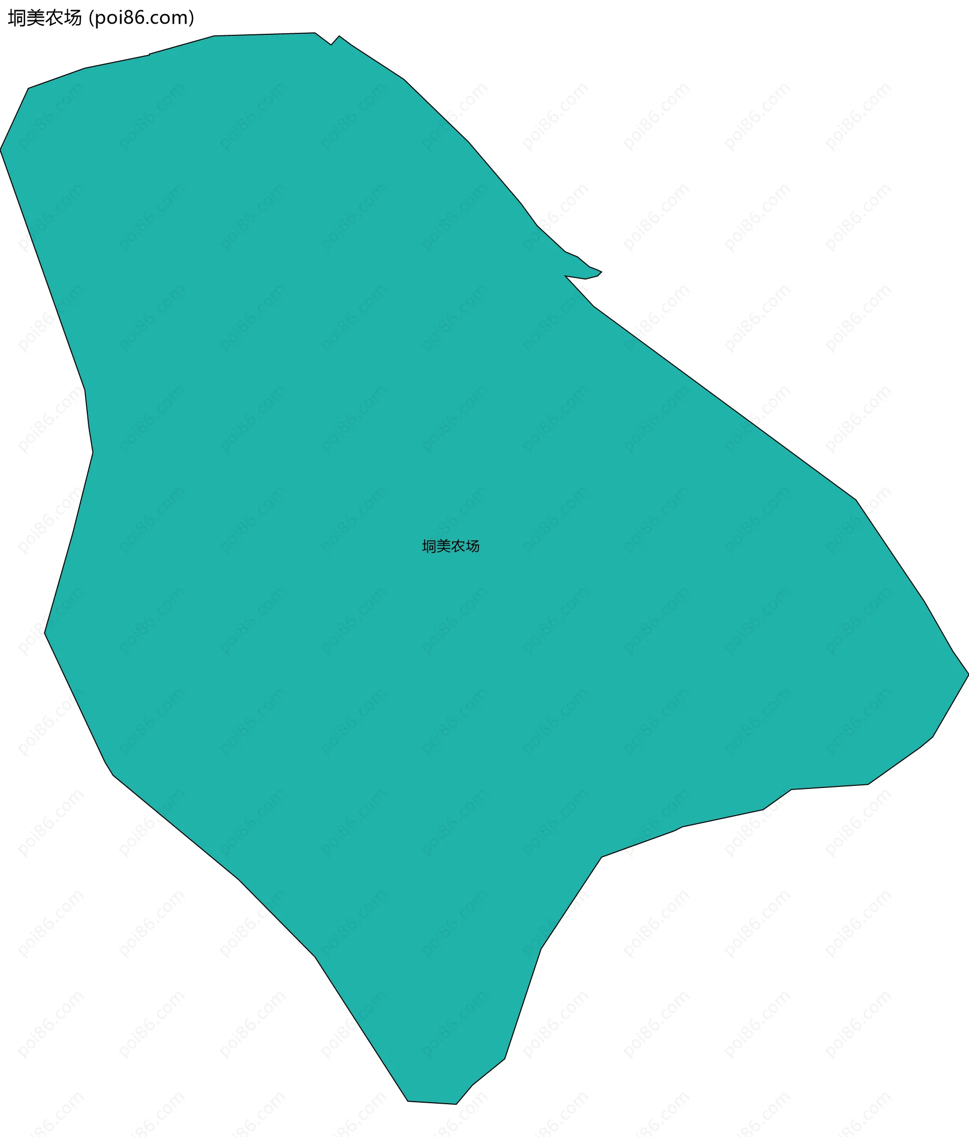 垌美农场边界地图