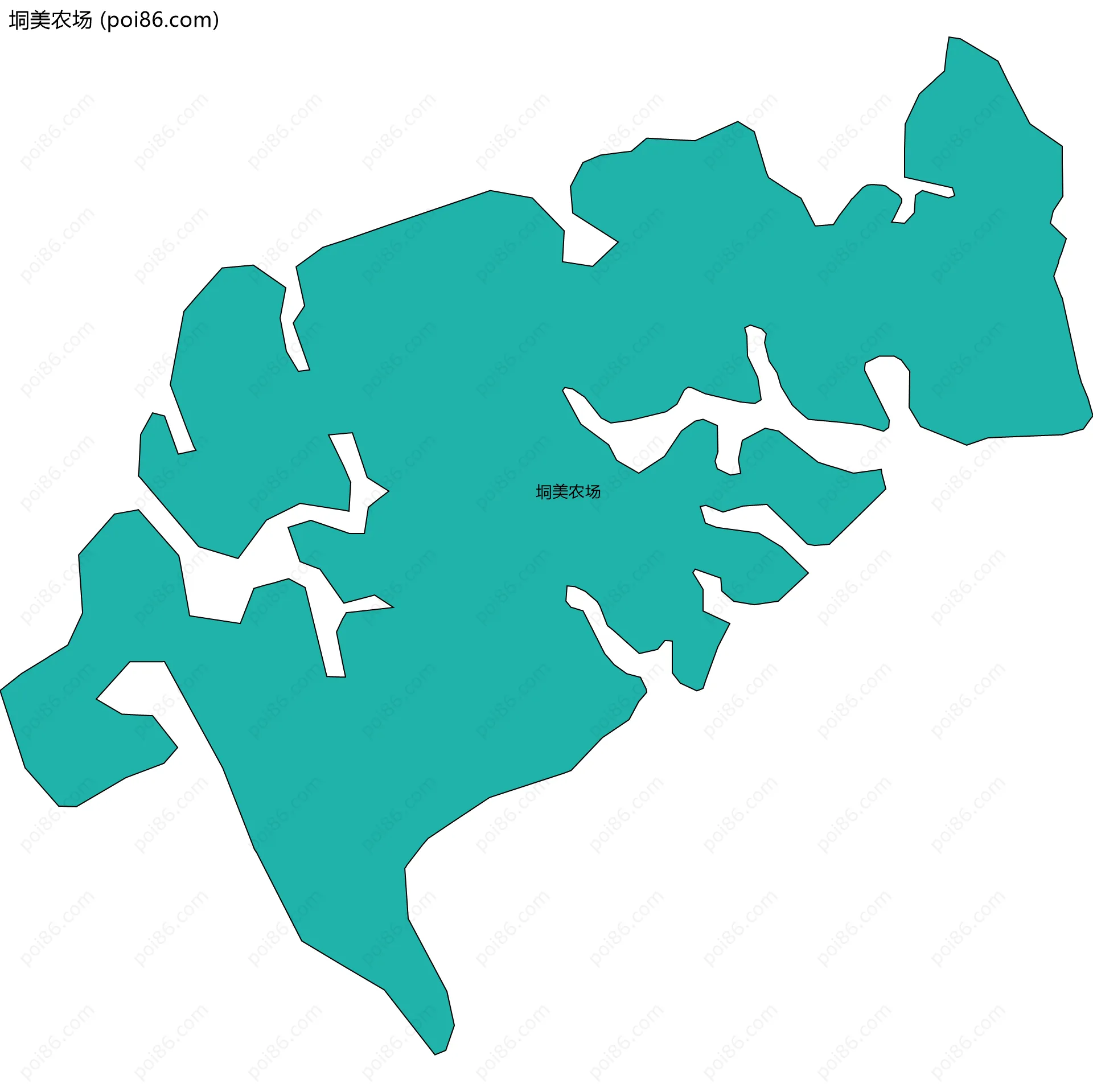 垌美农场边界地图