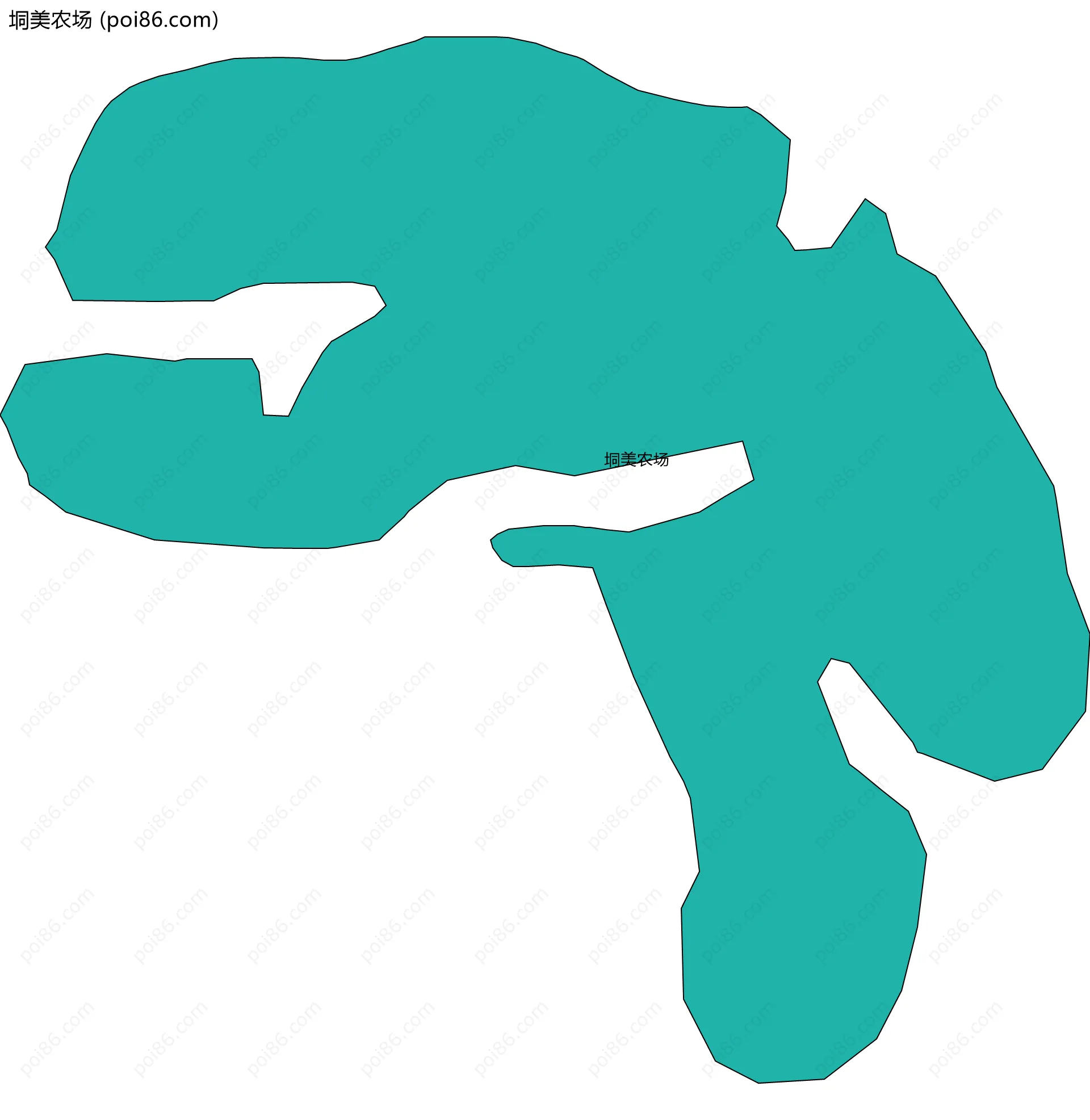 垌美农场边界地图