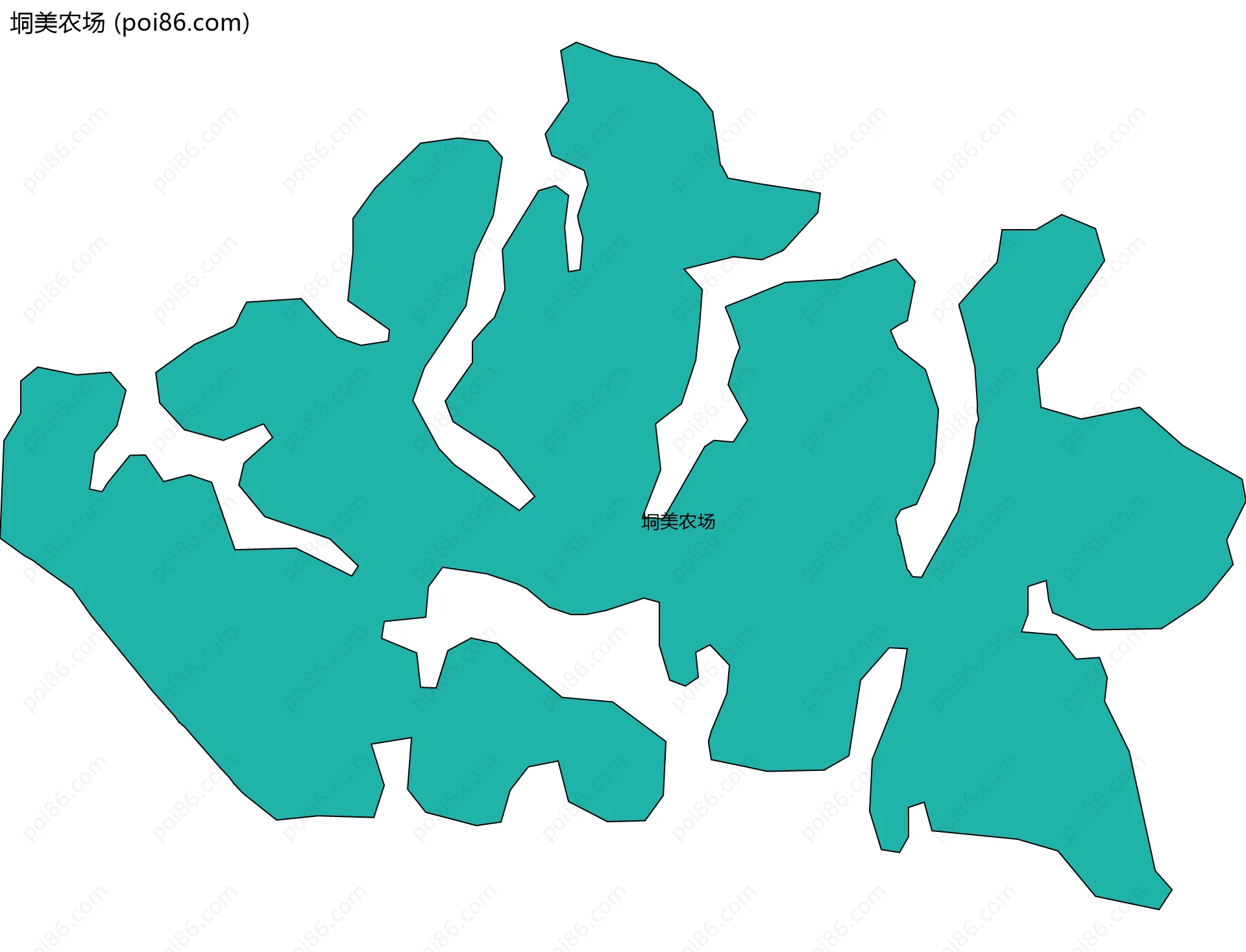 垌美农场边界地图