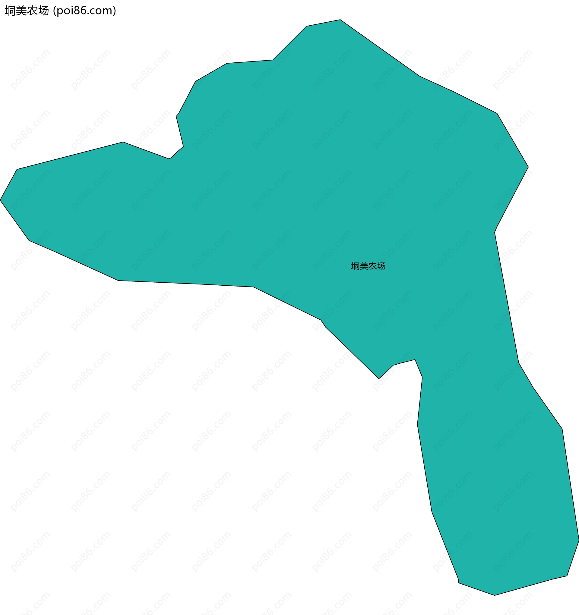 垌美农场边界地图