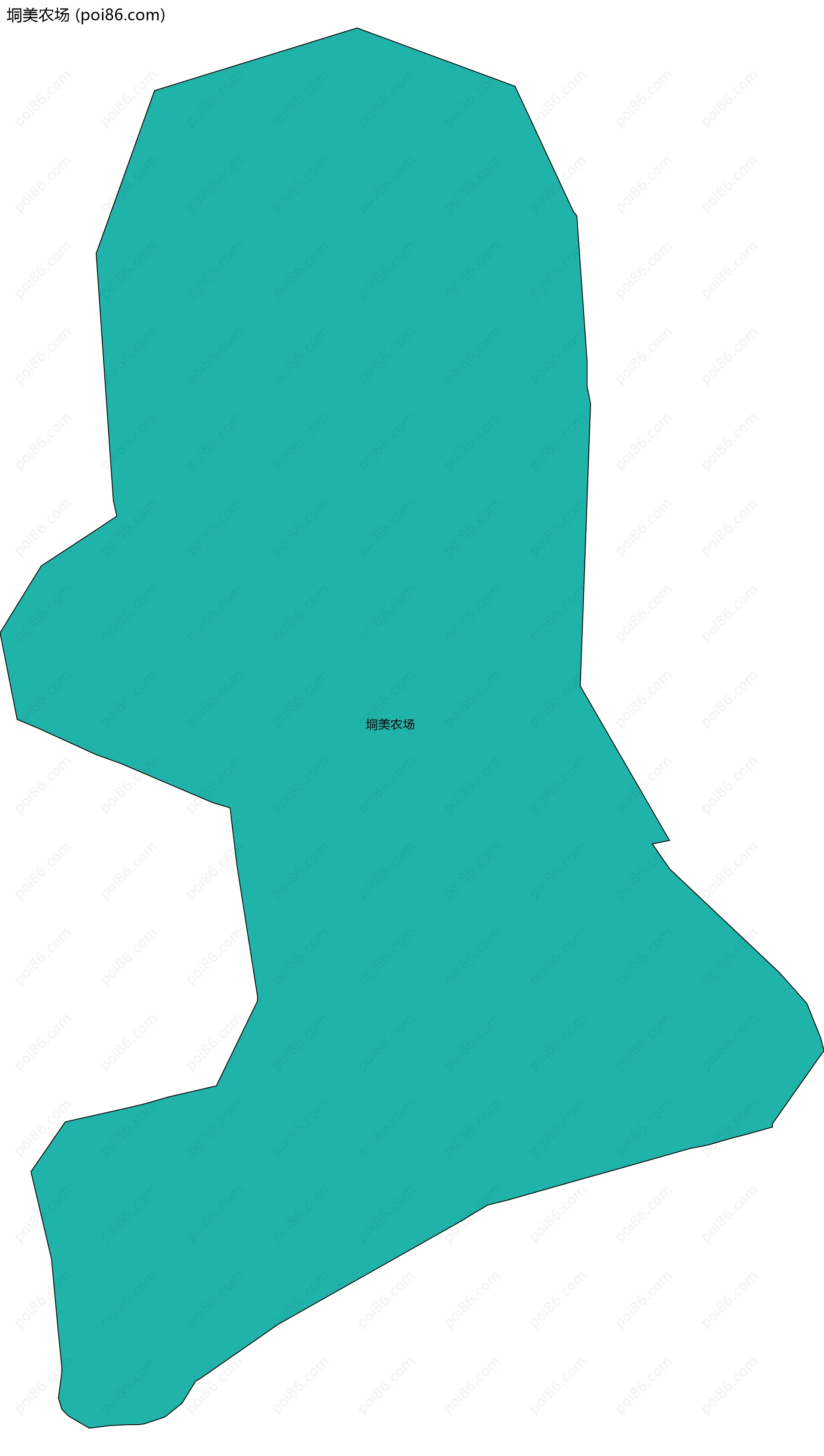 垌美农场边界地图