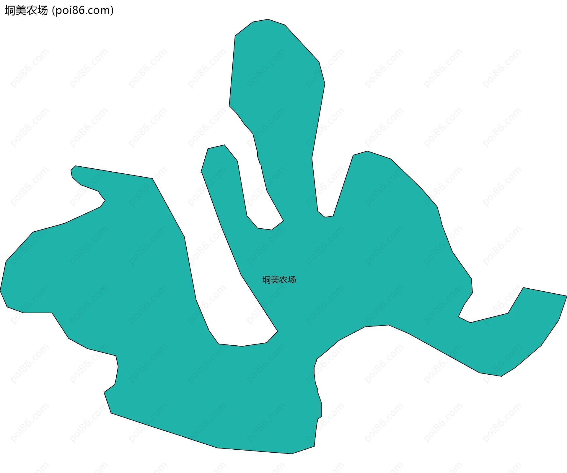 垌美农场边界地图