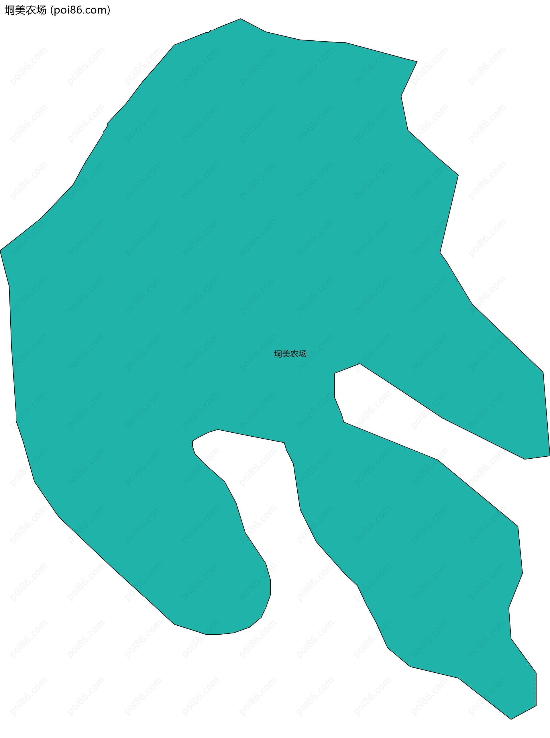 垌美农场边界地图