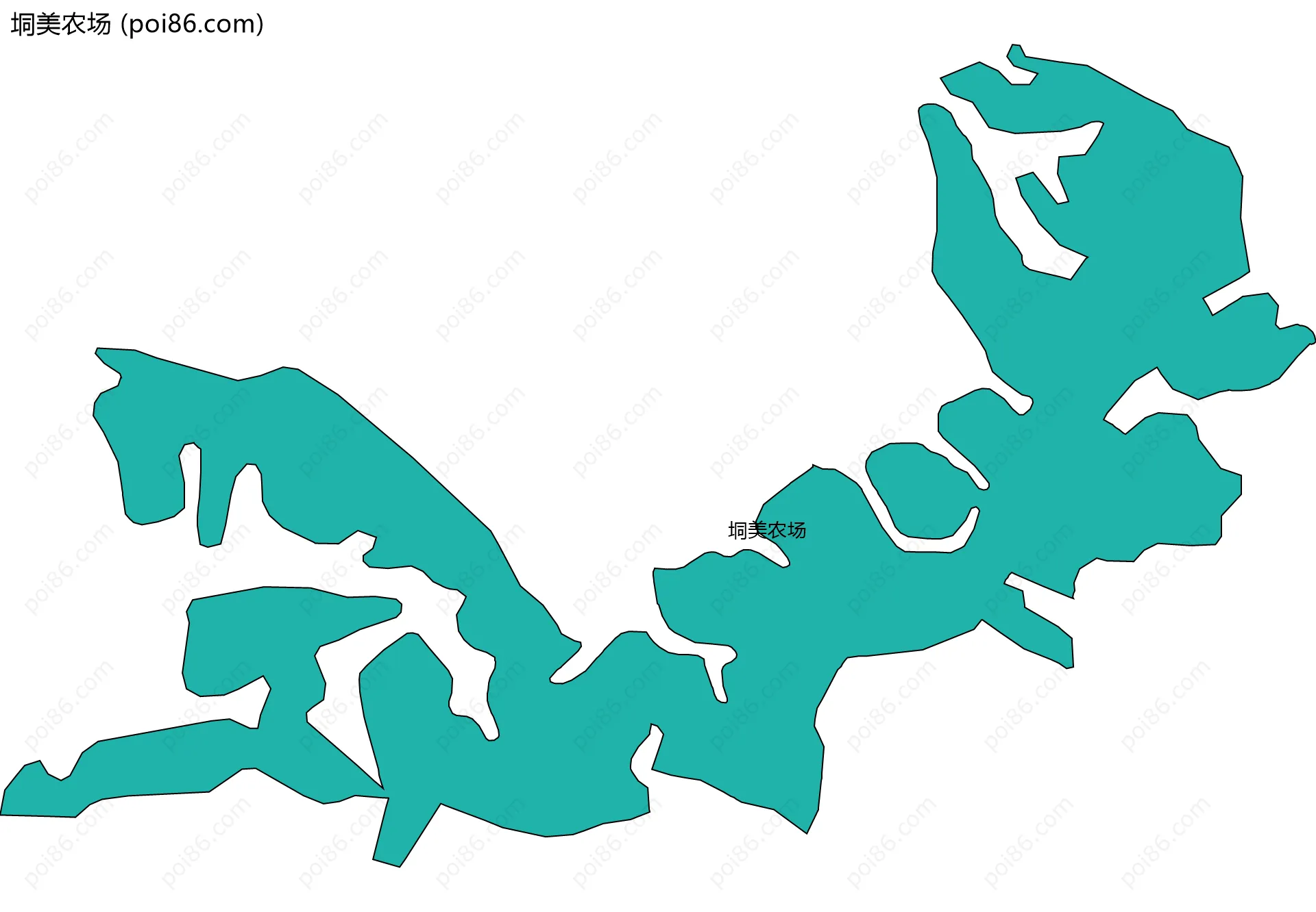 垌美农场边界地图