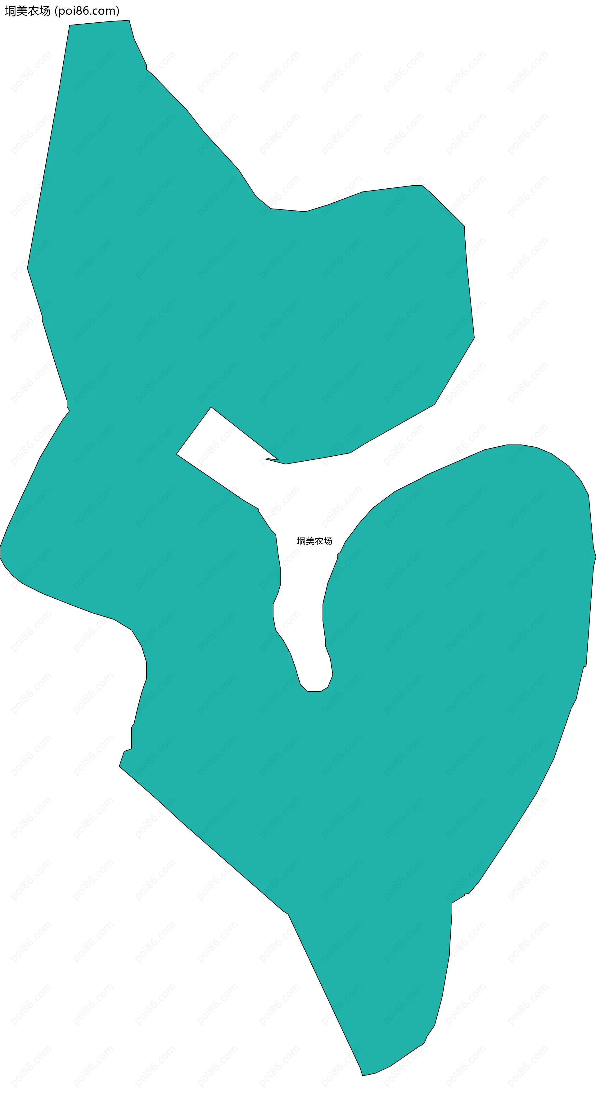 垌美农场边界地图