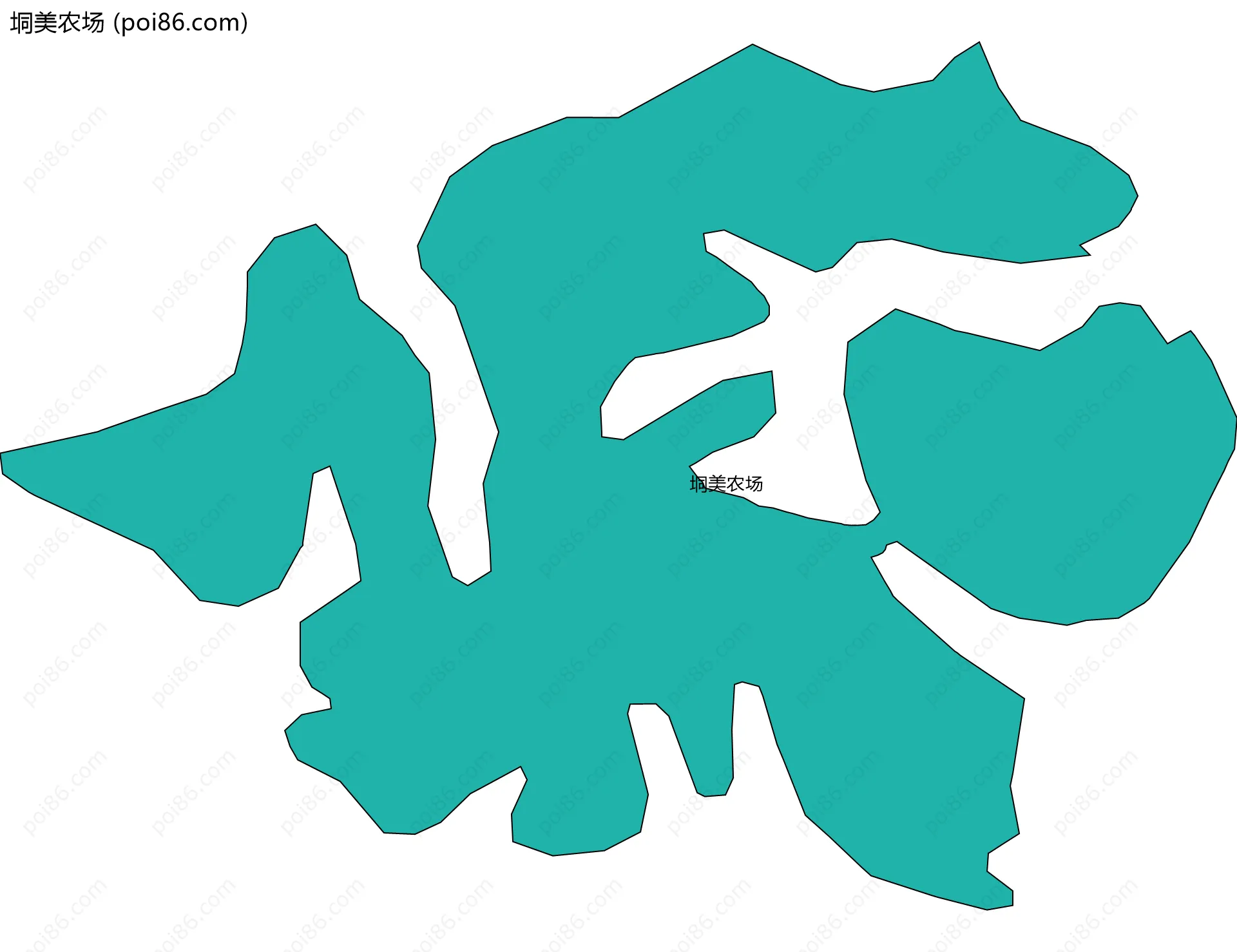 垌美农场边界地图