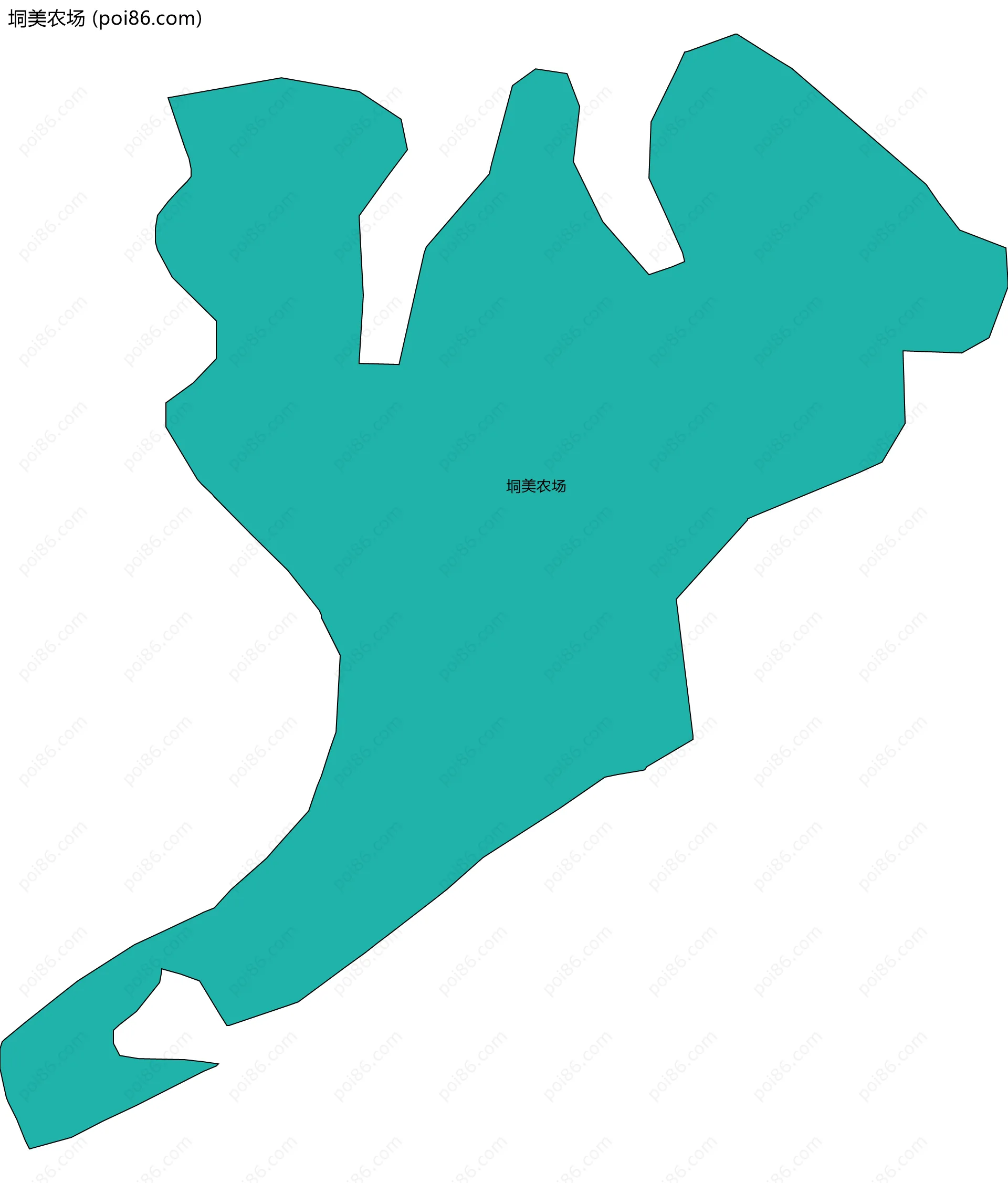 垌美农场边界地图