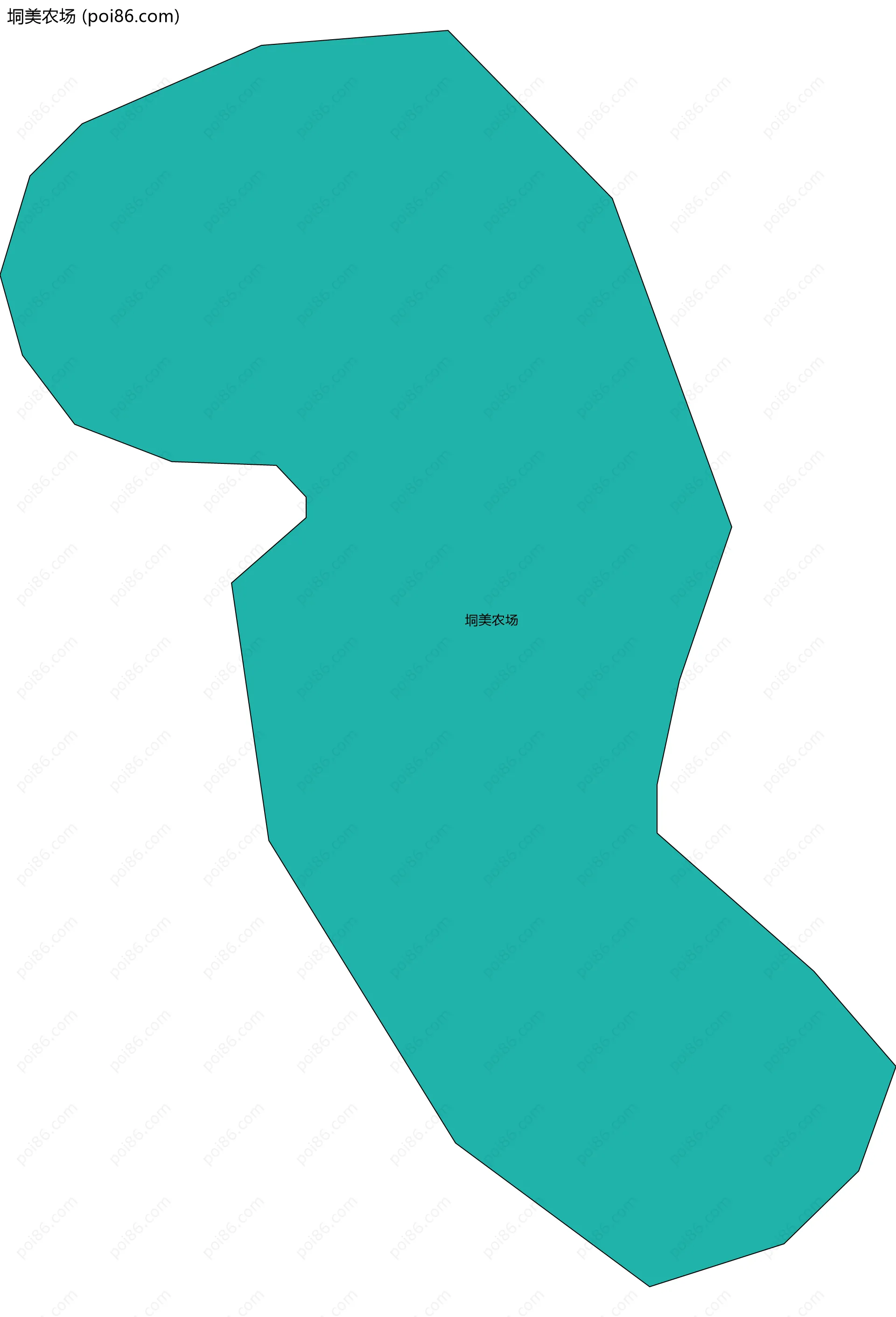 垌美农场边界地图