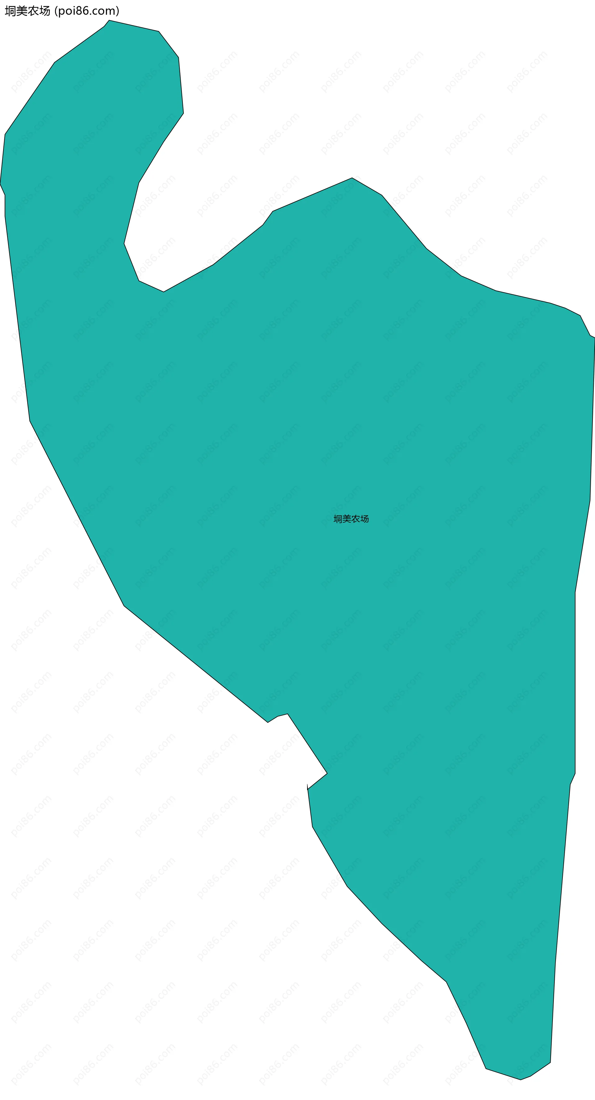 垌美农场边界地图