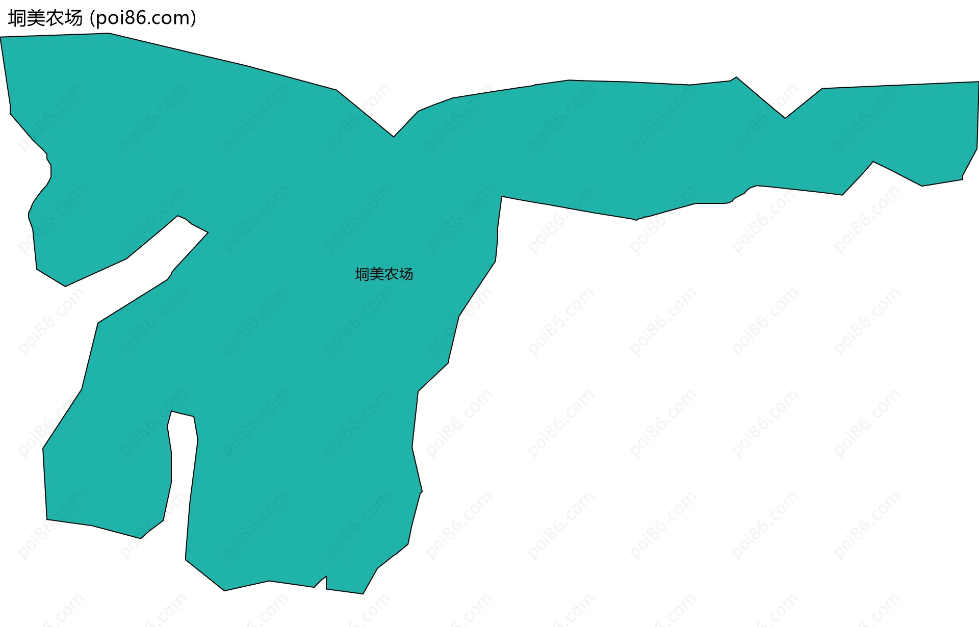 垌美农场边界地图
