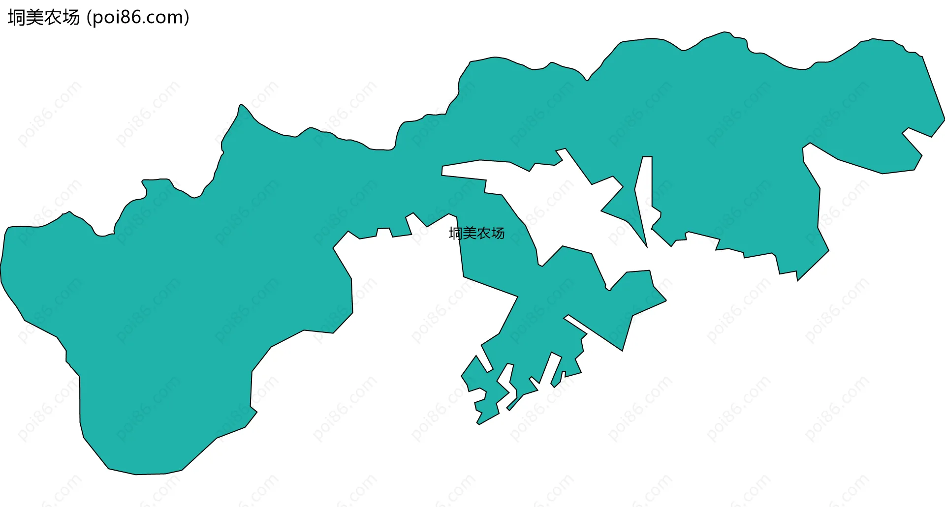 垌美农场边界地图