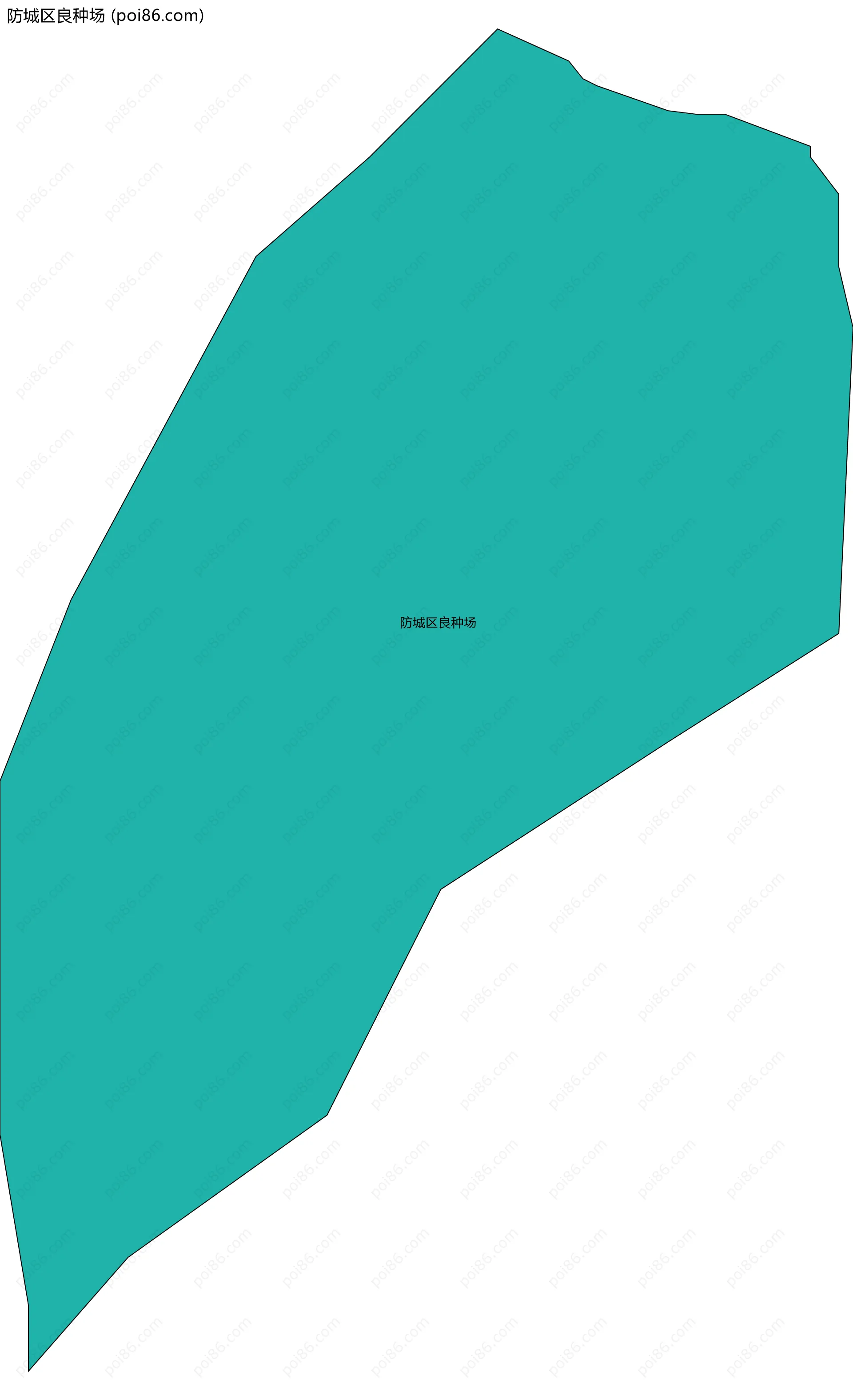 防城区良种场边界地图