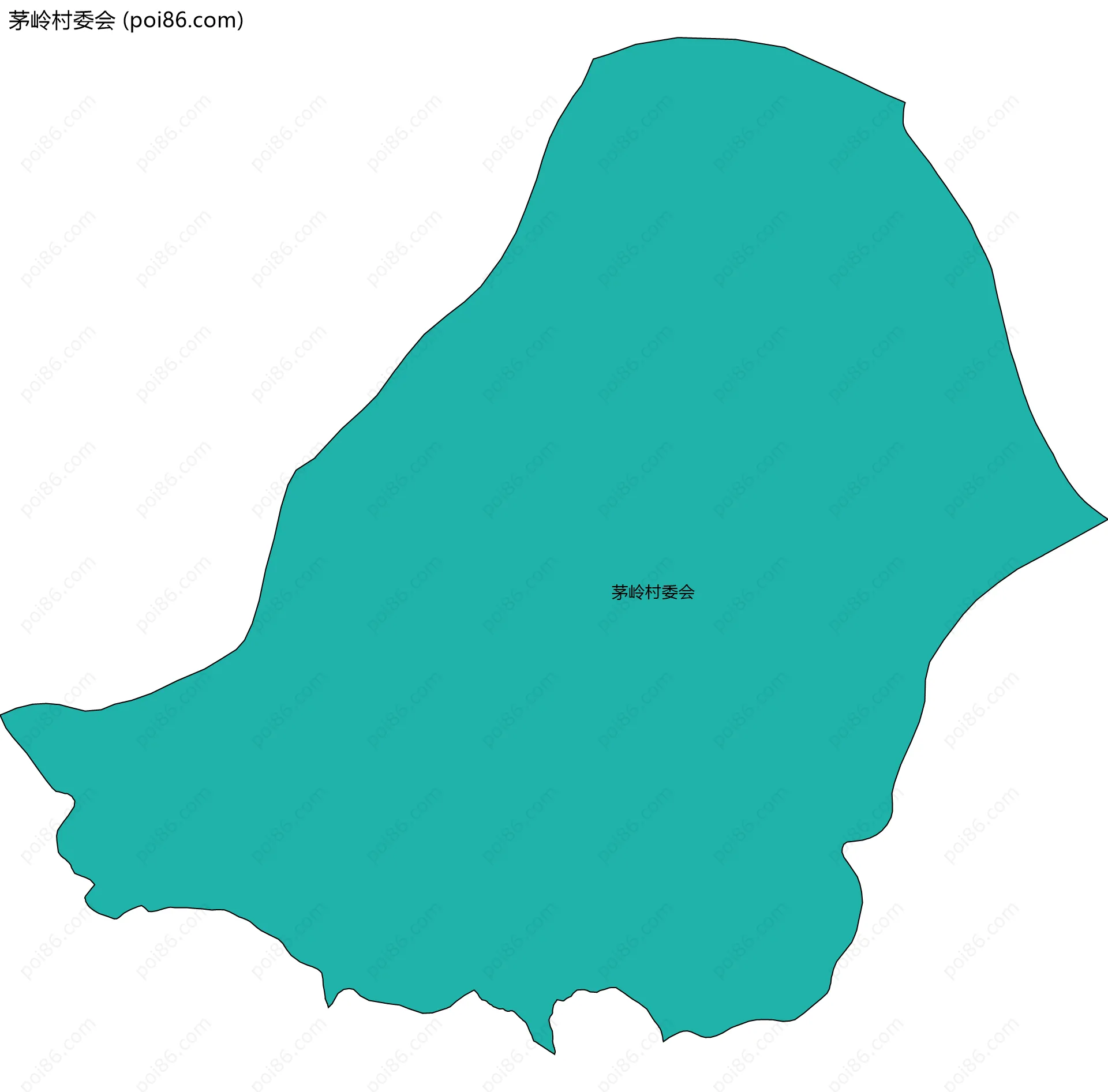 茅岭村委会边界地图