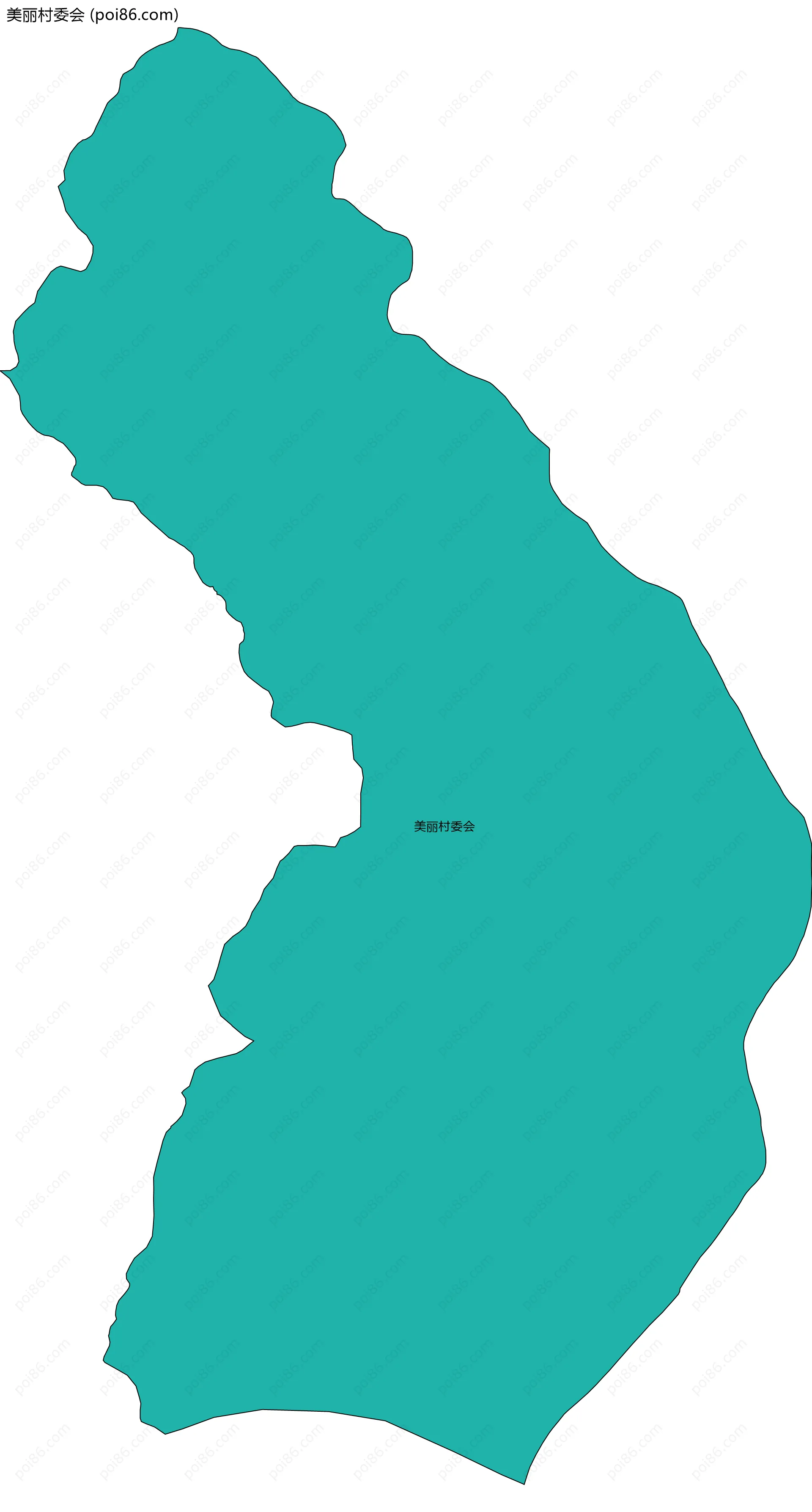 美丽村委会边界地图