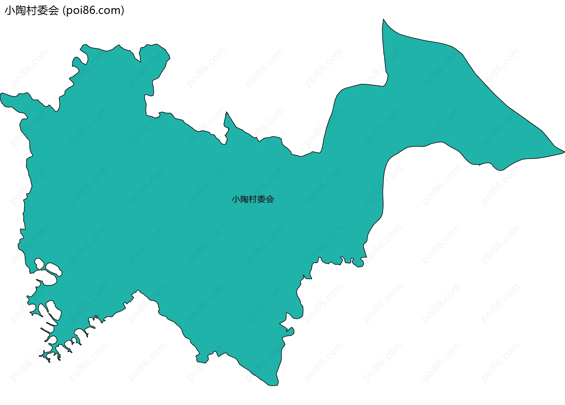 小陶村委会边界地图