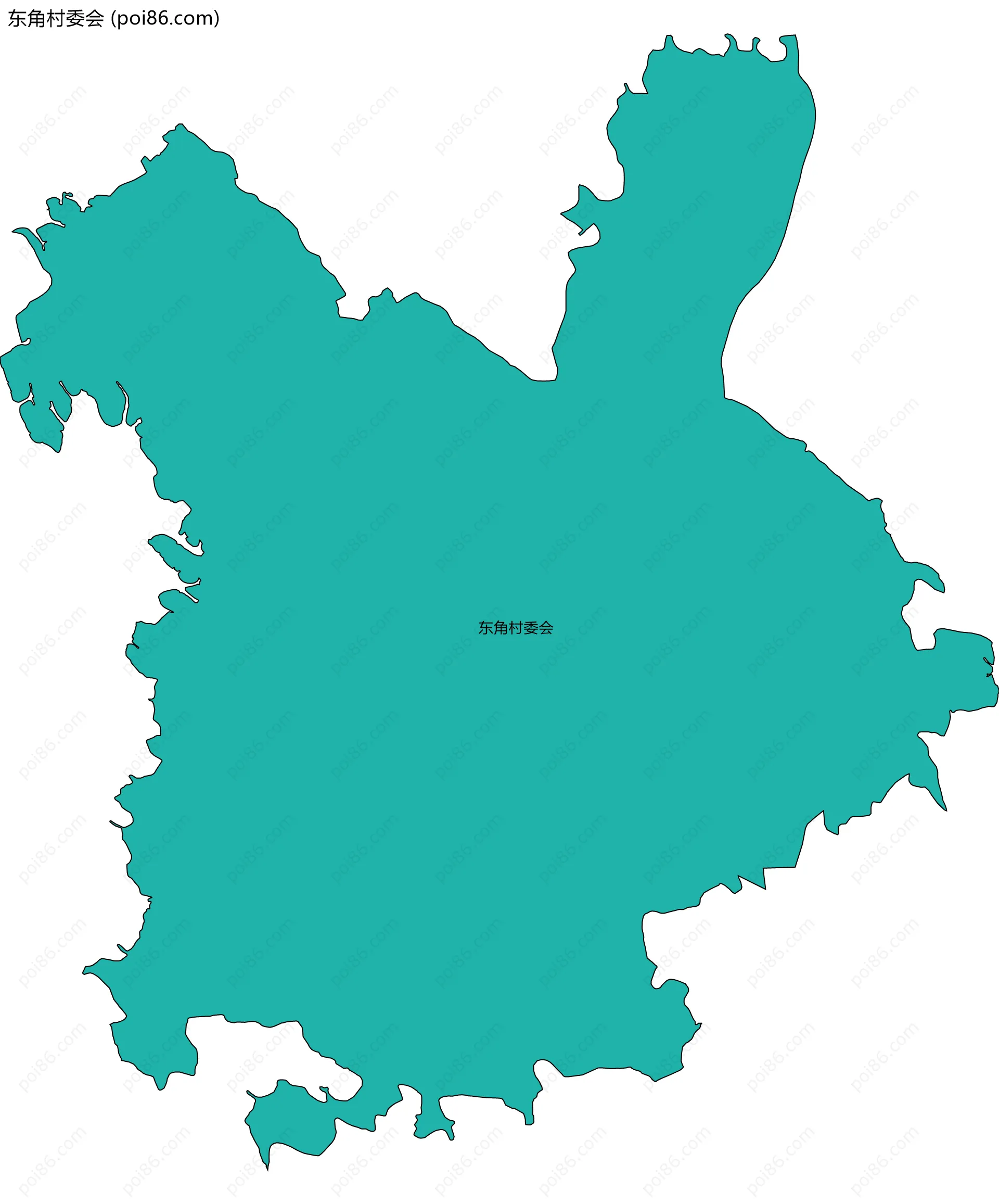 东角村委会边界地图