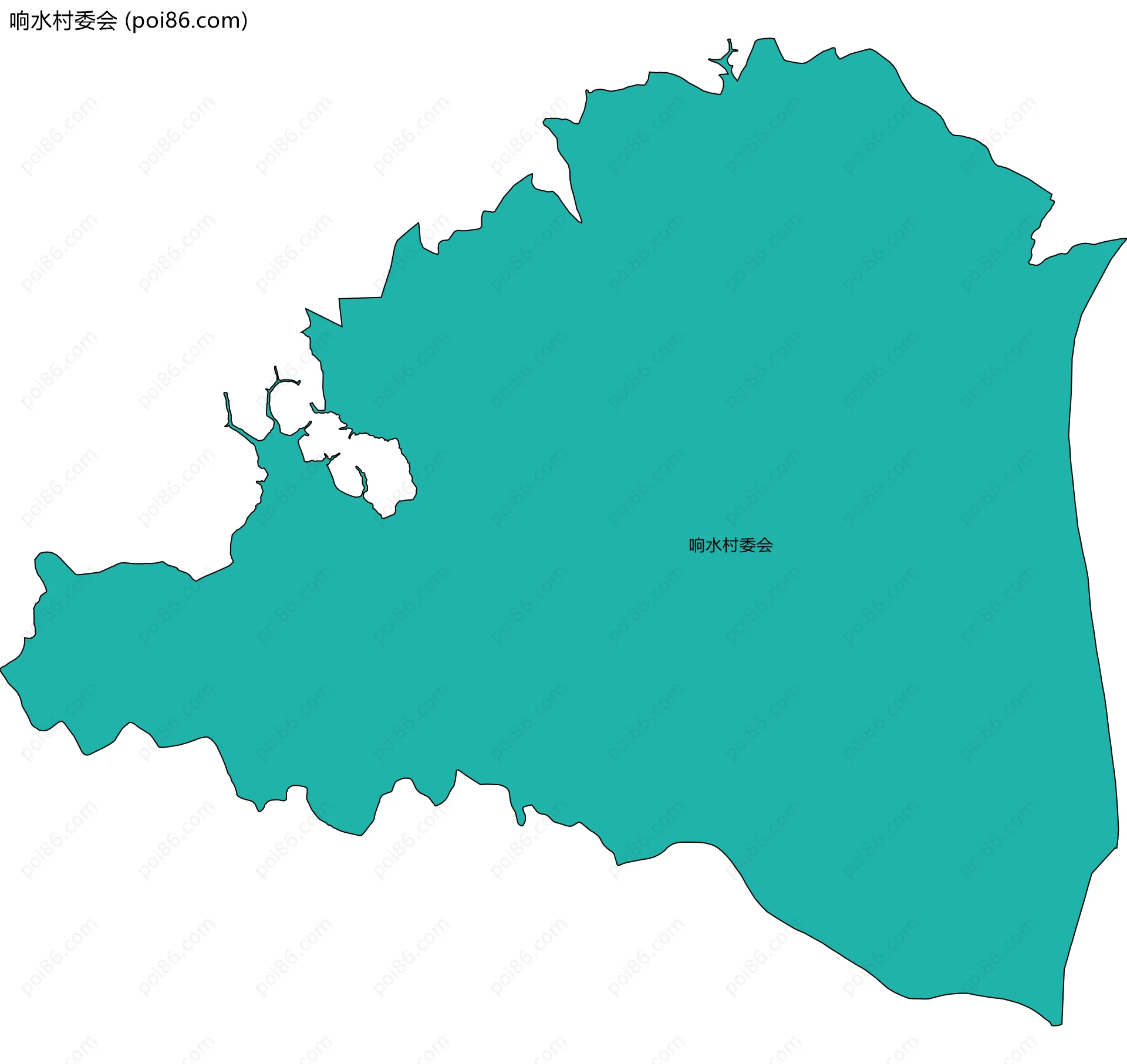 响水村委会边界地图