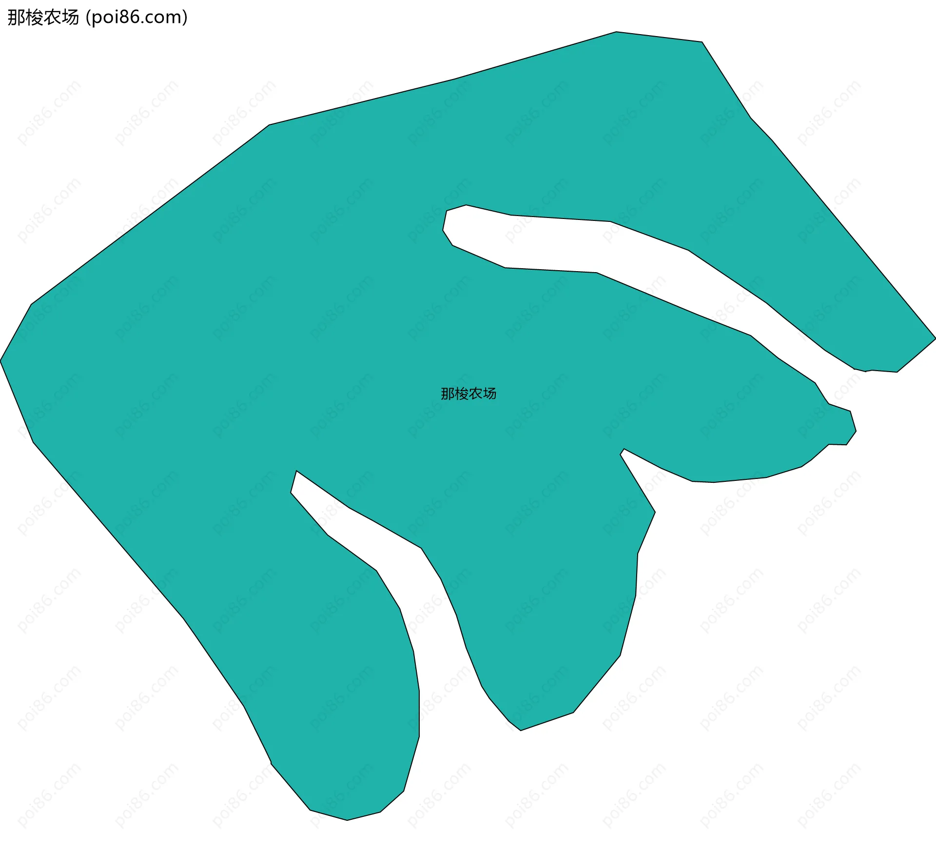 那梭农场边界地图