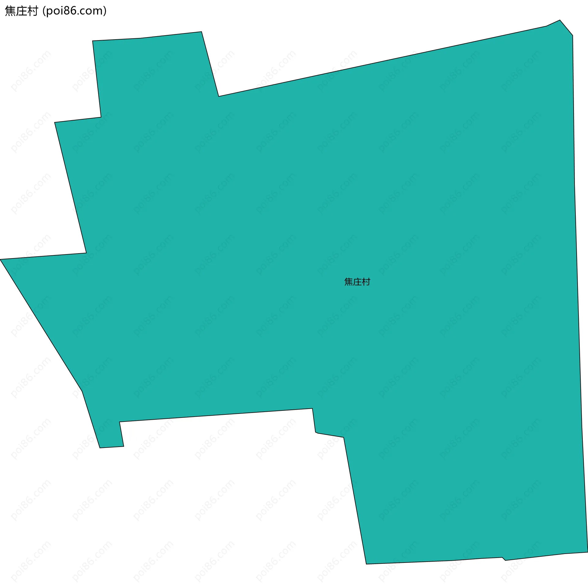 焦庄村边界地图