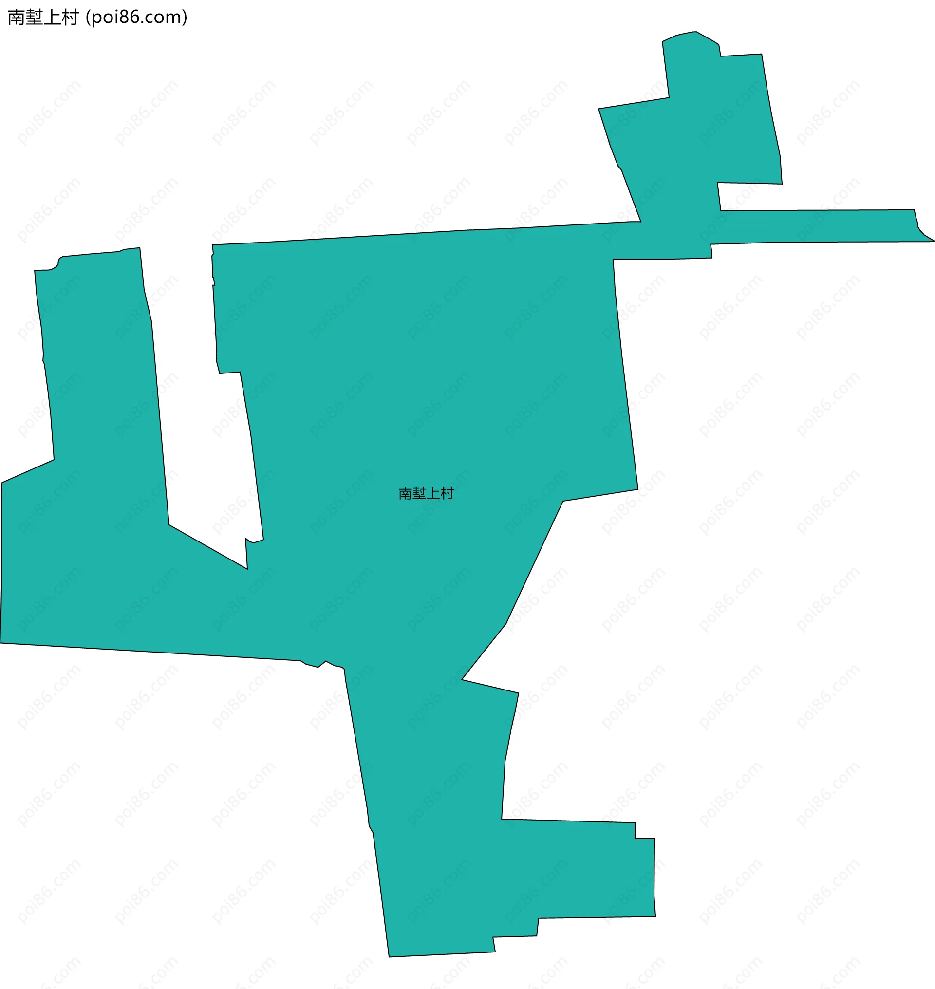 南堼上村边界地图