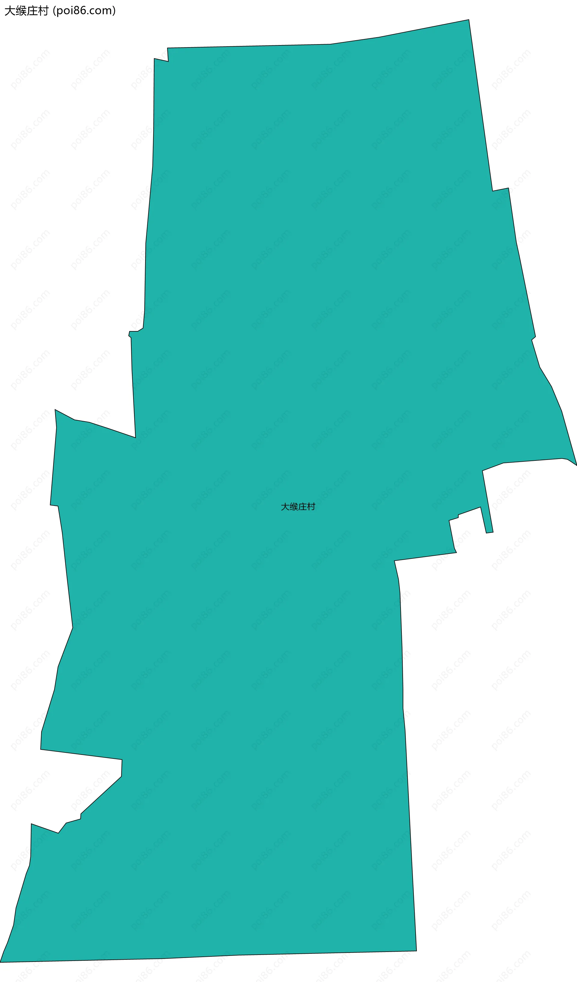 大缑庄村边界地图