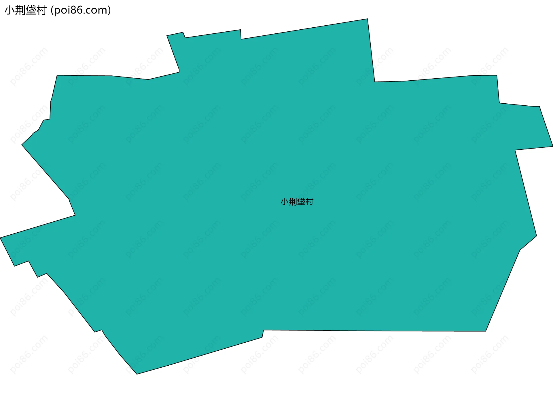 小荆垡村边界地图