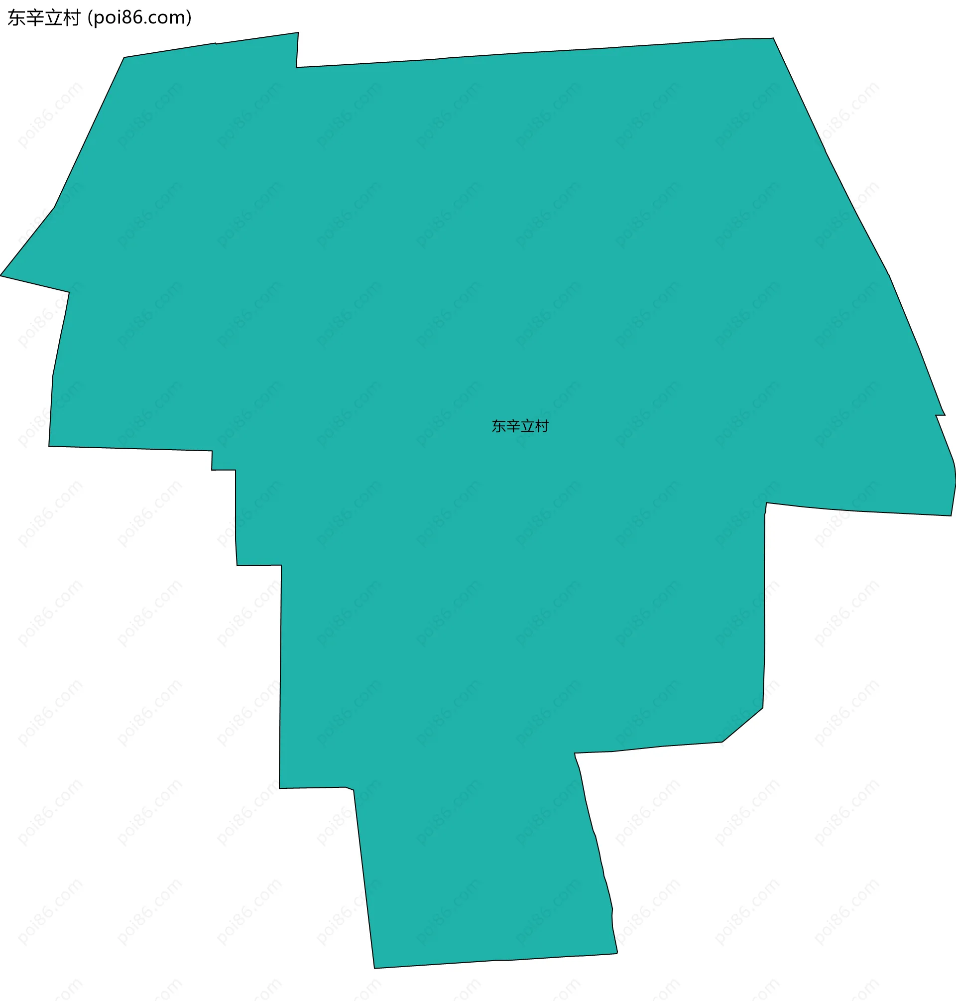 东辛立村边界地图