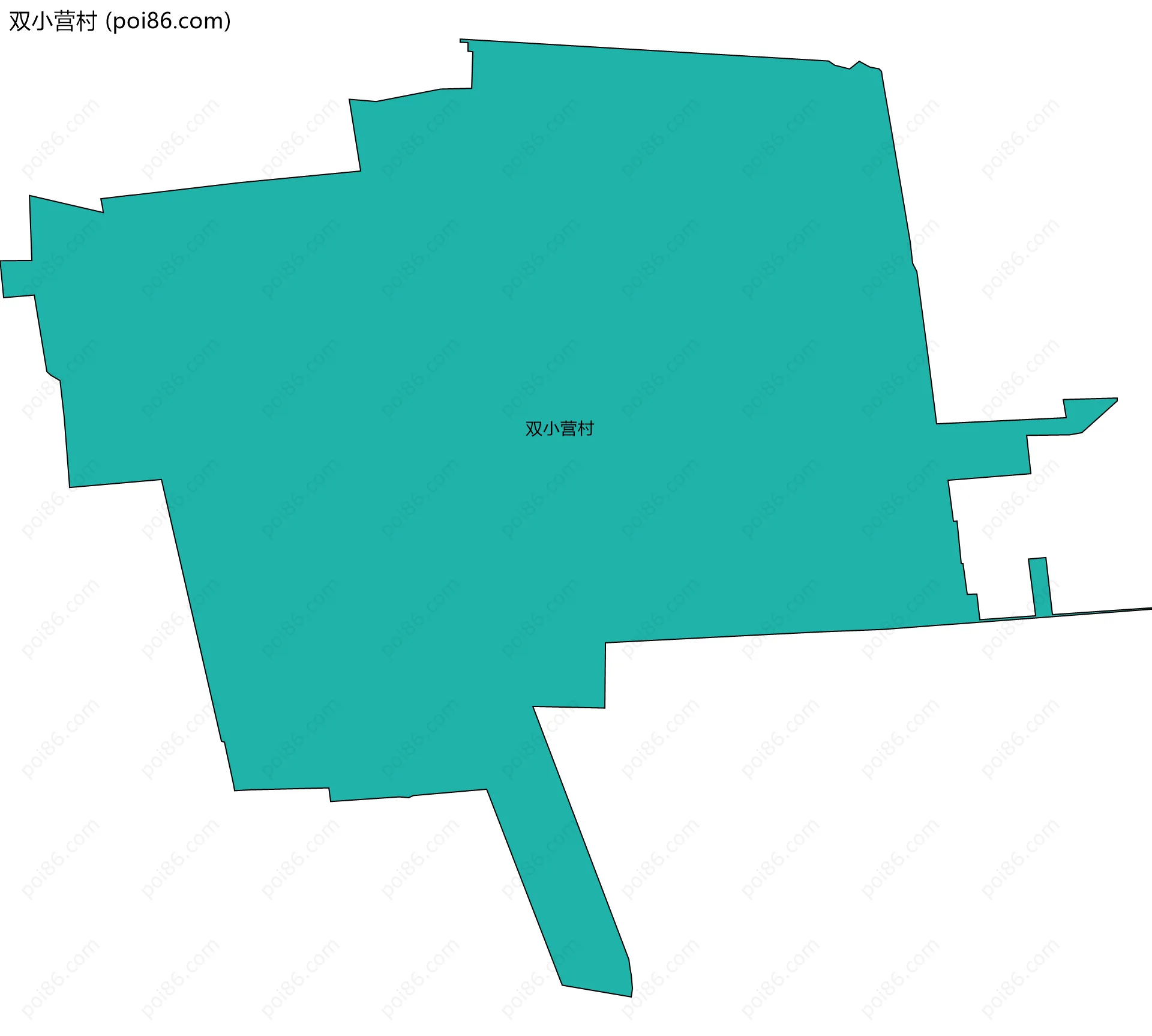 双小营村边界地图