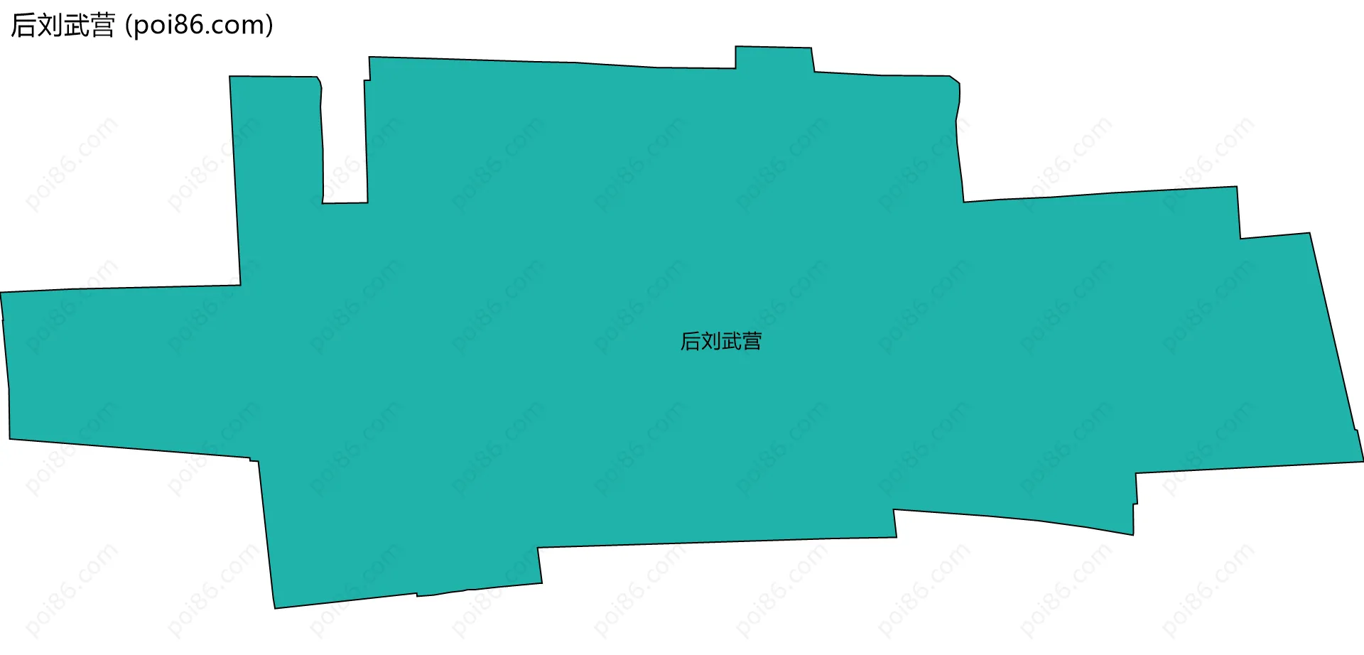 后刘武营边界地图
