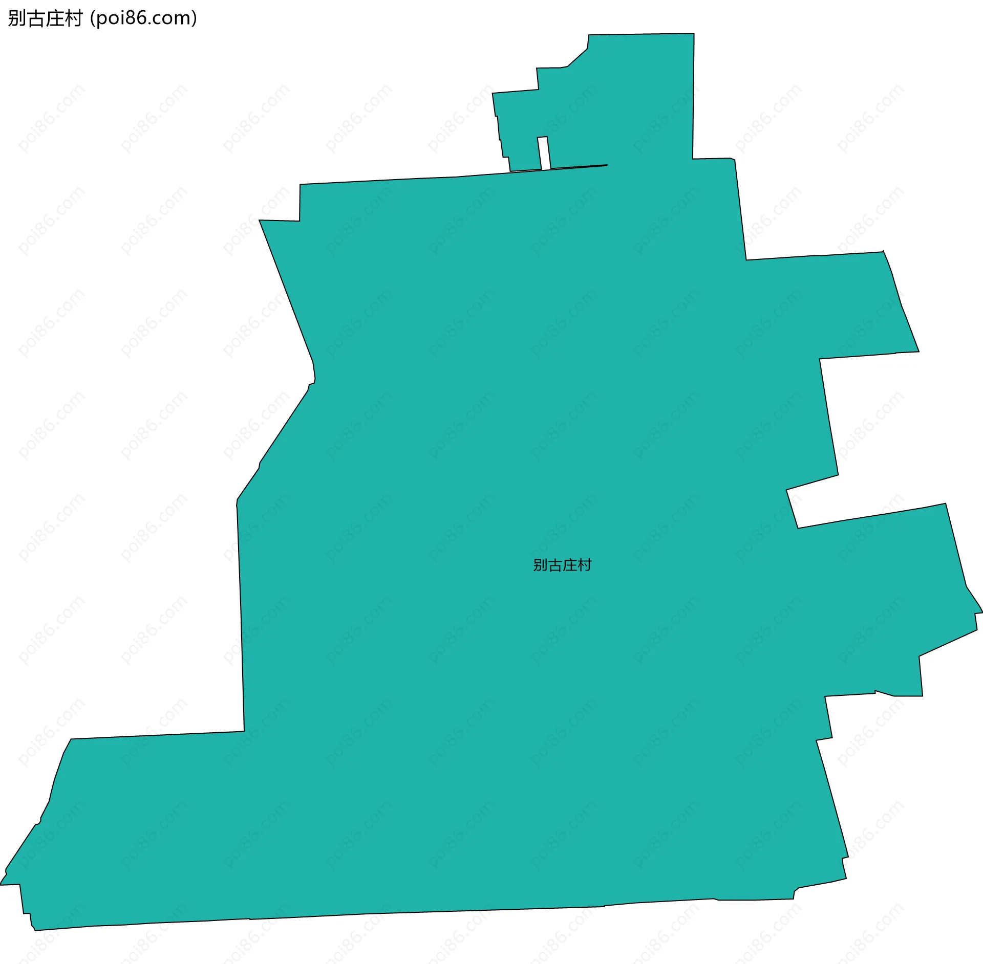 别古庄村边界地图