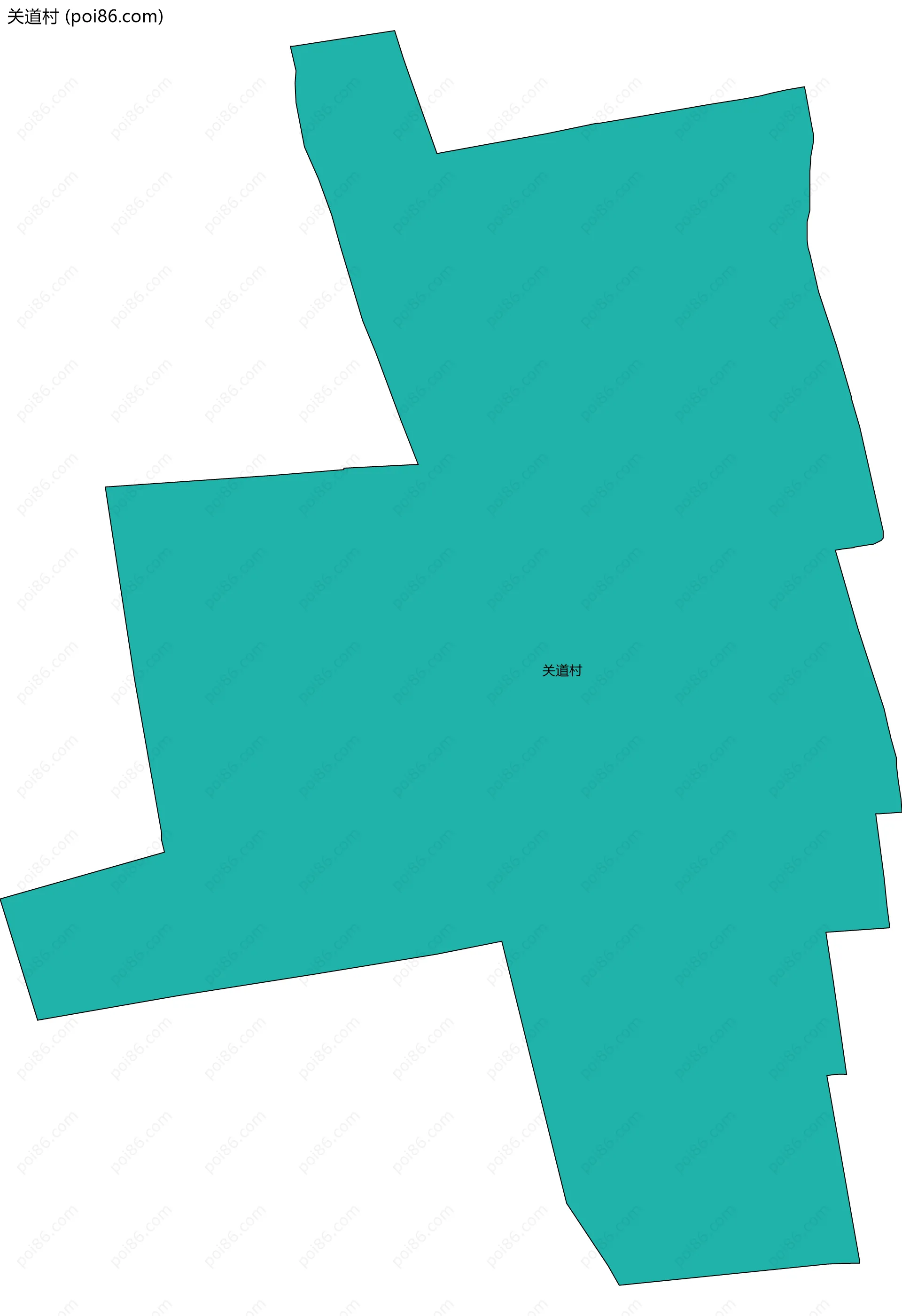 关道村边界地图