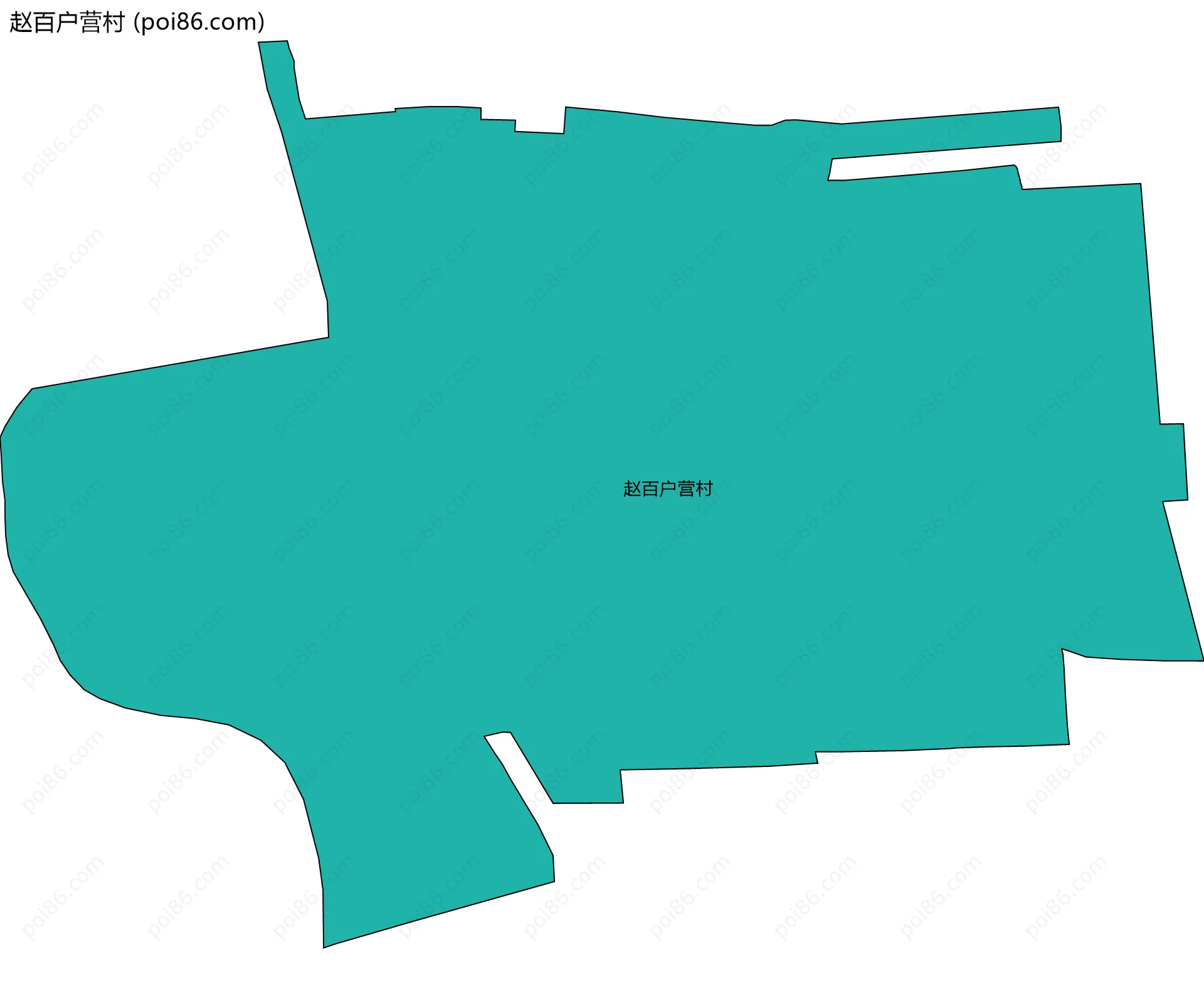 赵百户营村边界地图