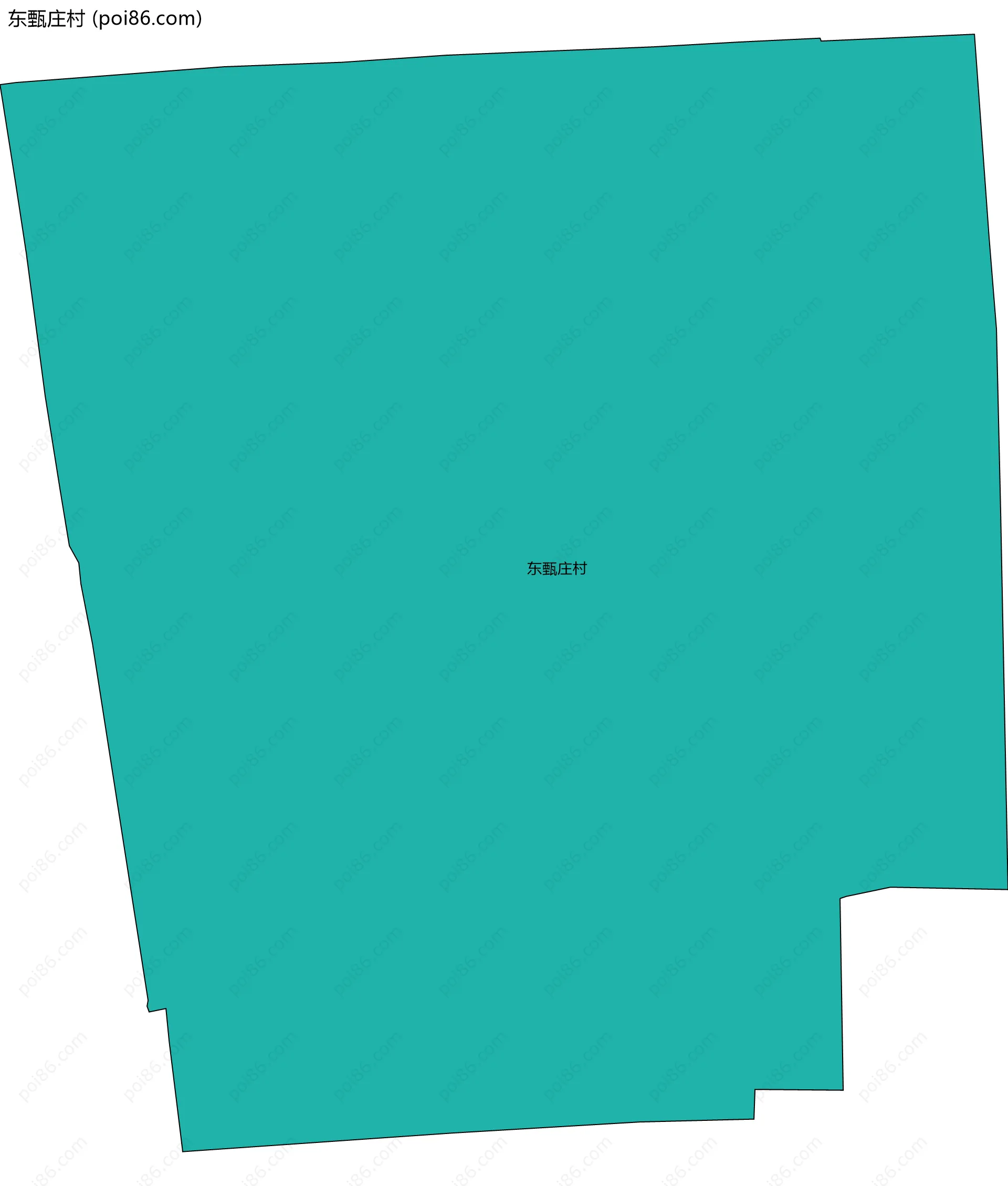 东甄庄村边界地图