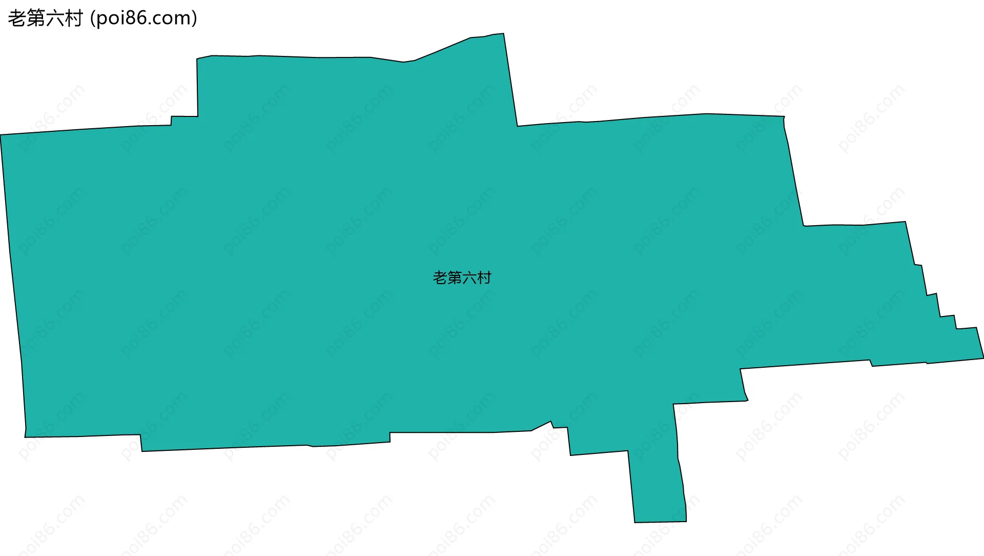 老第六村边界地图