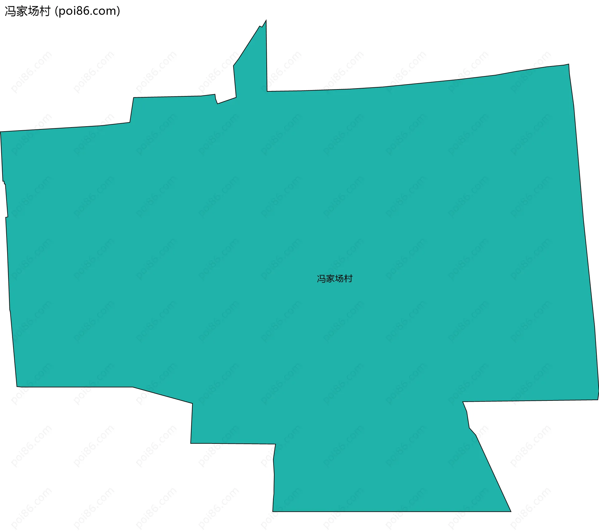 冯家场村边界地图