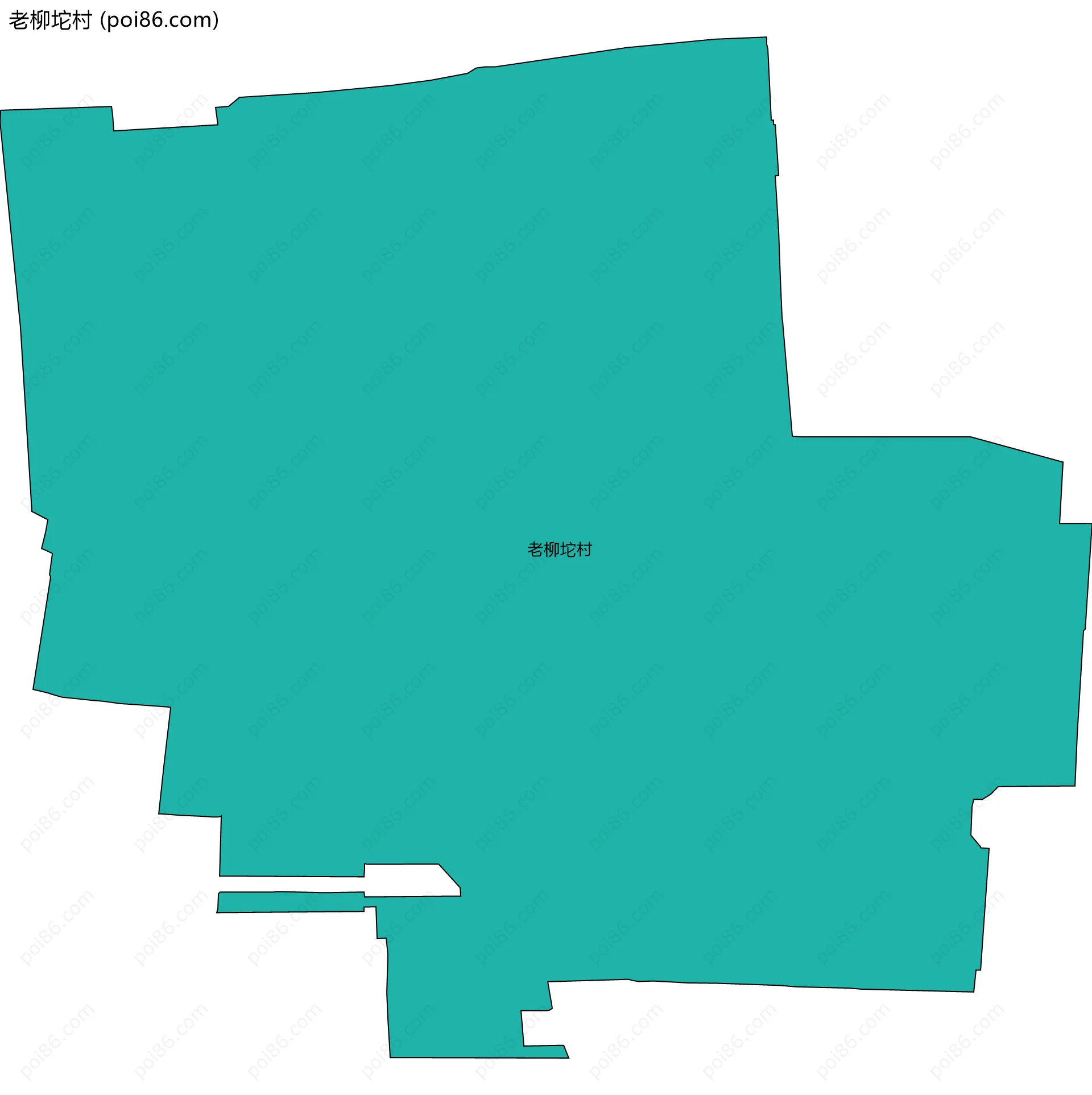 老柳坨村边界地图