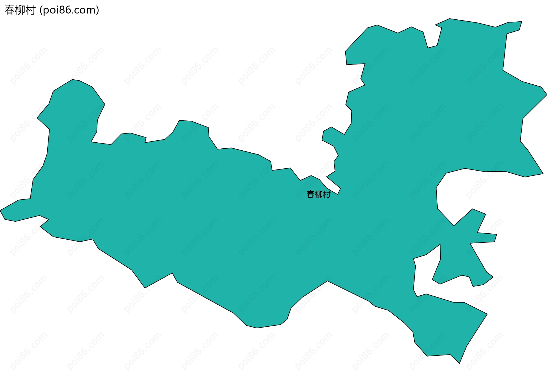 春柳村边界地图