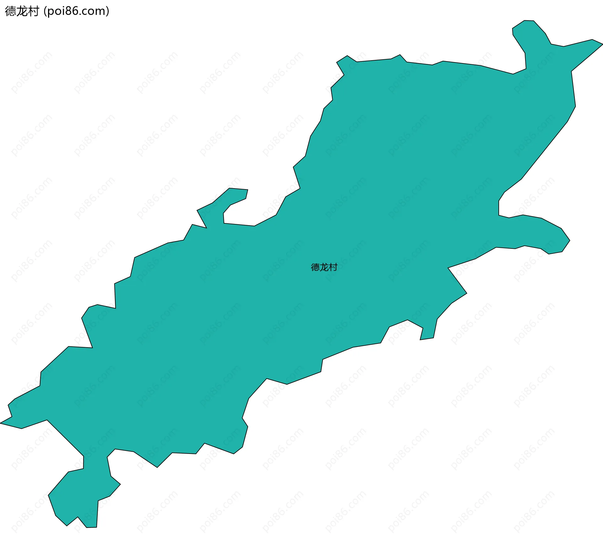 德龙村边界地图
