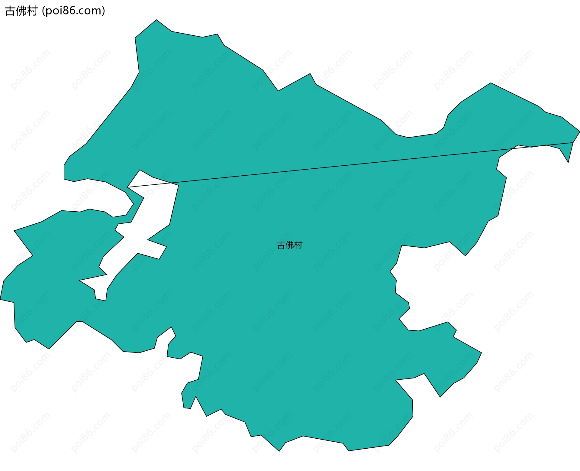 古佛村边界地图
