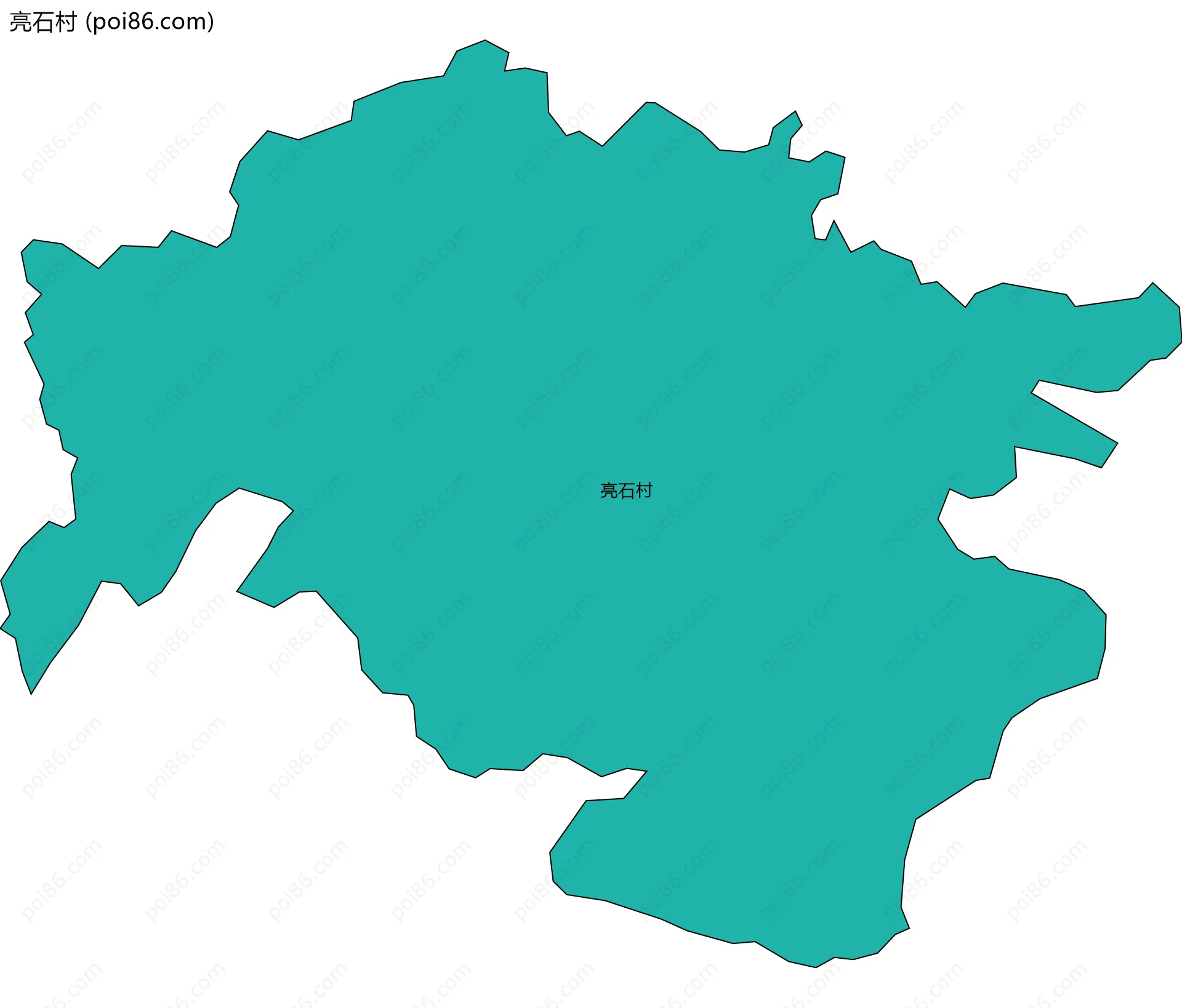 亮石村边界地图