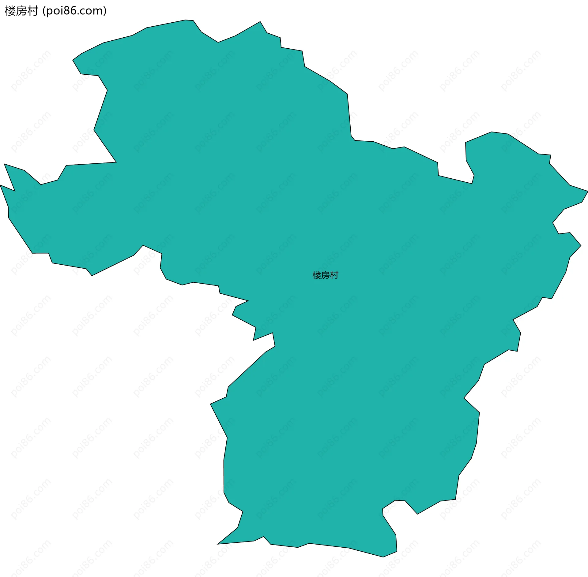 楼房村边界地图