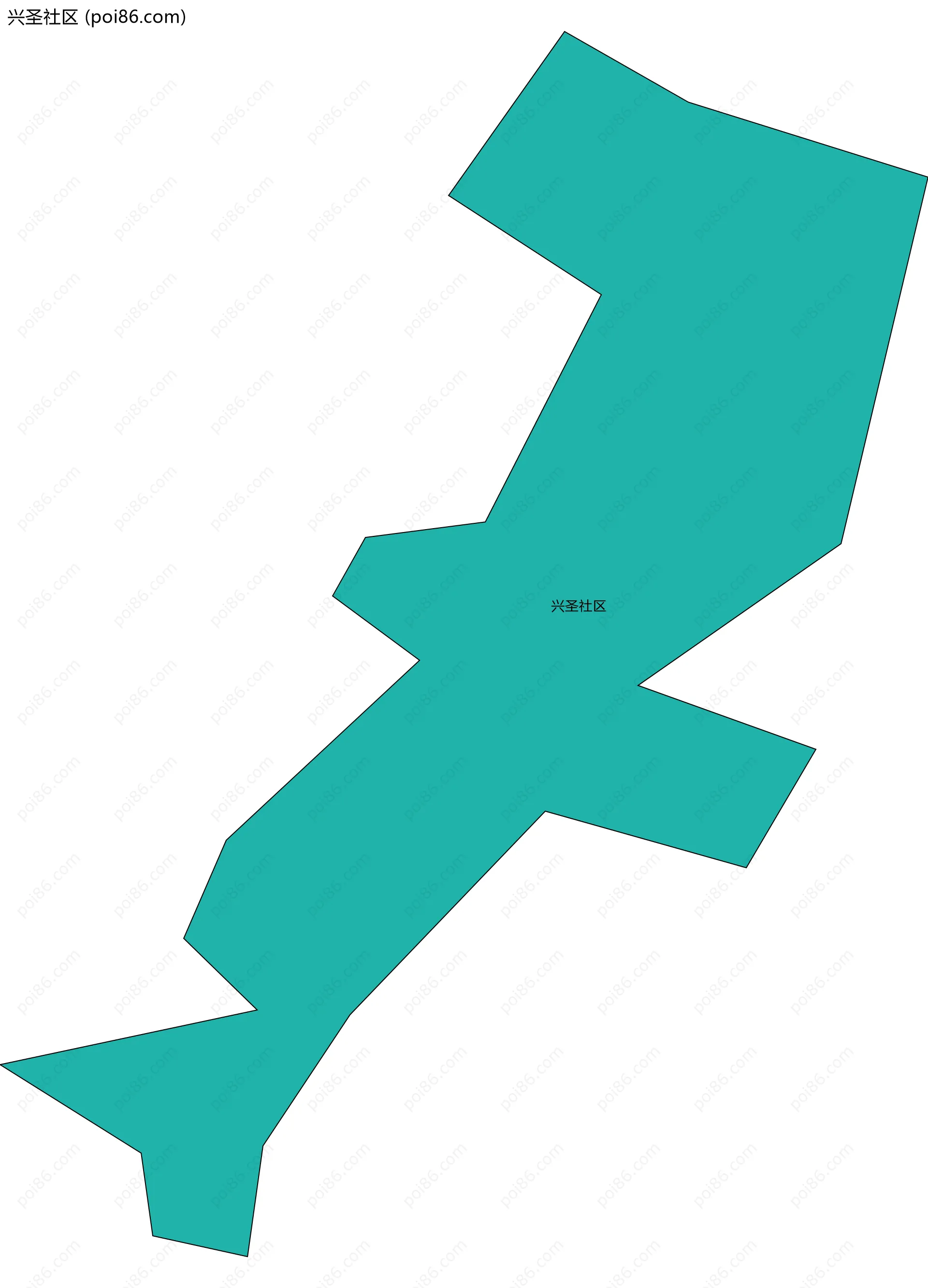 兴圣社区边界地图